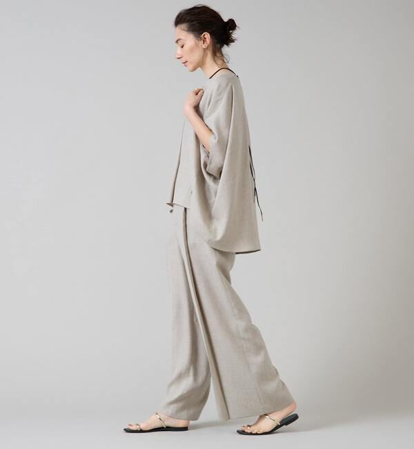 Liesse「《定番》麻調タックワイドパンツ」|その他|