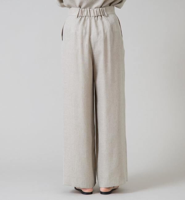 Liesse「《定番》麻調タックワイドパンツ」|その他|