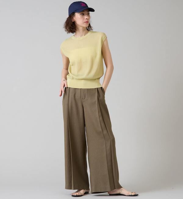Liesse「《定番》麻調タックワイドパンツ」|その他|