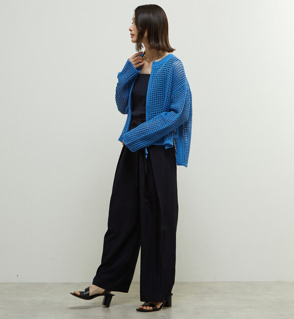 SOFFITTO「両サイド折り返しラップデザインセミワイドパンツ」|その他|