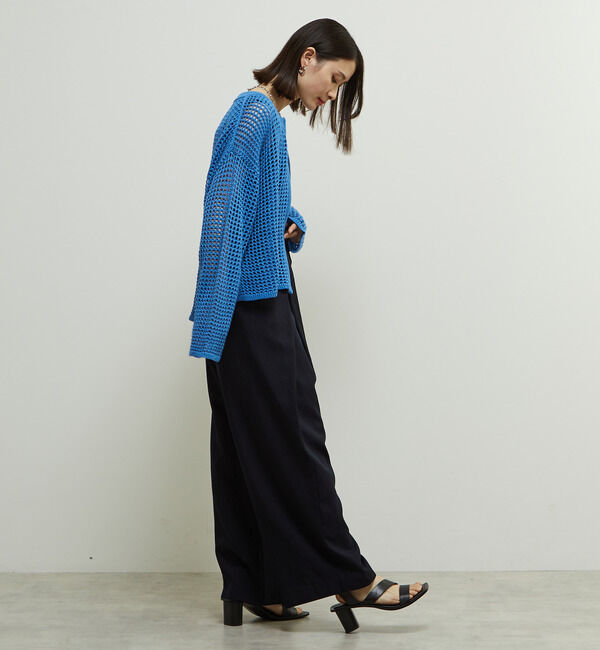 SOFFITTO「両サイド折り返しラップデザインセミワイドパンツ」|その他|