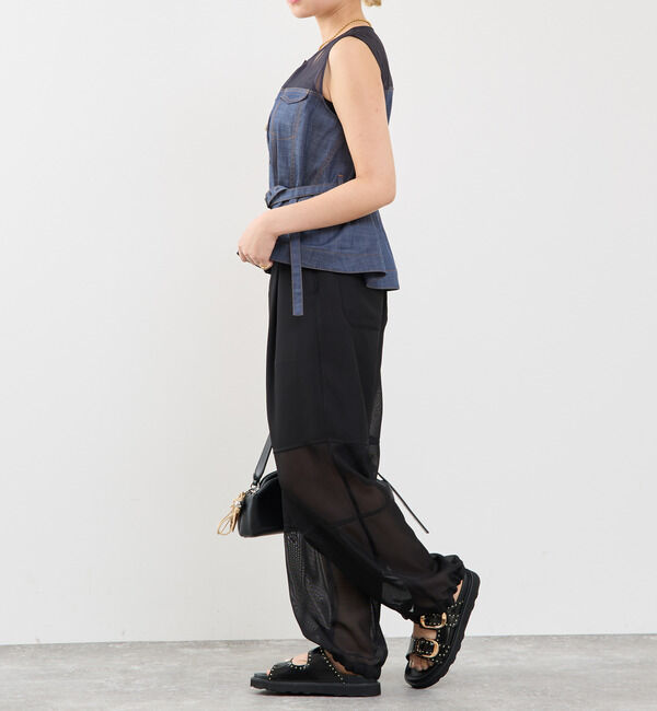 Soffitto「ローウエストシアーカーゴパンツ」|カーゴ|