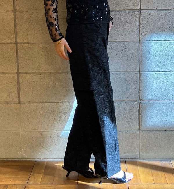 A_「【BAUM UND PFERDGARTEN/バウムウンドヘルガーテン】フラワージャカードカードパンツ」|カーゴ|