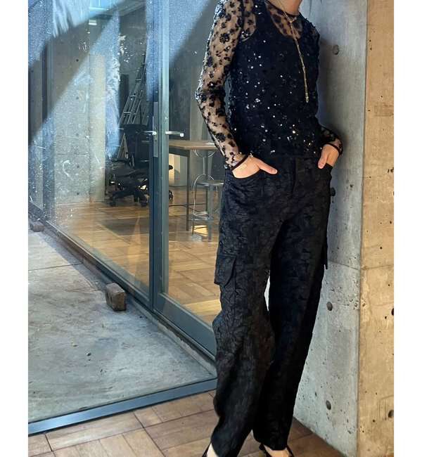 A_「【BAUM UND PFERDGARTEN/バウムウンドヘルガーテン】フラワージャカードカードパンツ」|カーゴ|