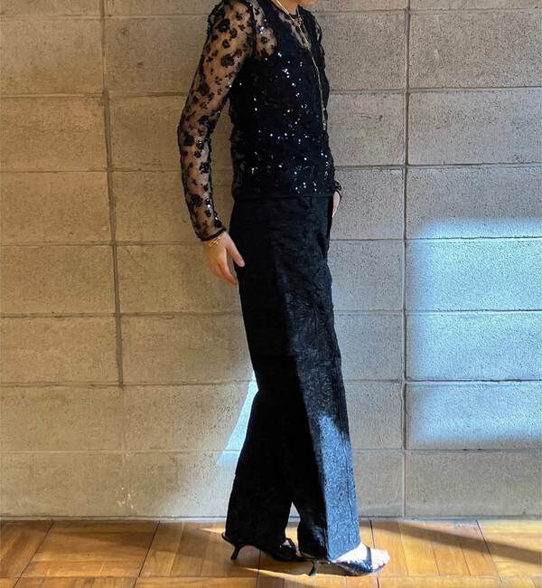 A_「【BAUM UND PFERDGARTEN/バウムウンドヘルガーテン】フラワージャカードカードパンツ」|カーゴ|