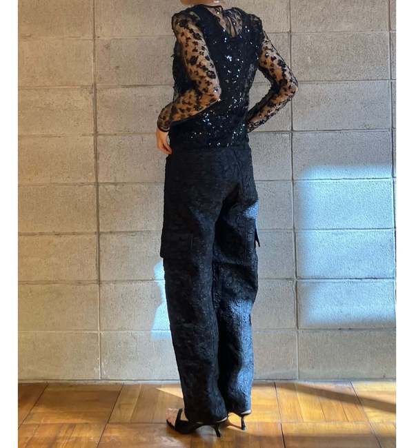 A_「【BAUM UND PFERDGARTEN/バウムウンドヘルガーテン】フラワージャカードカードパンツ」|カーゴ|