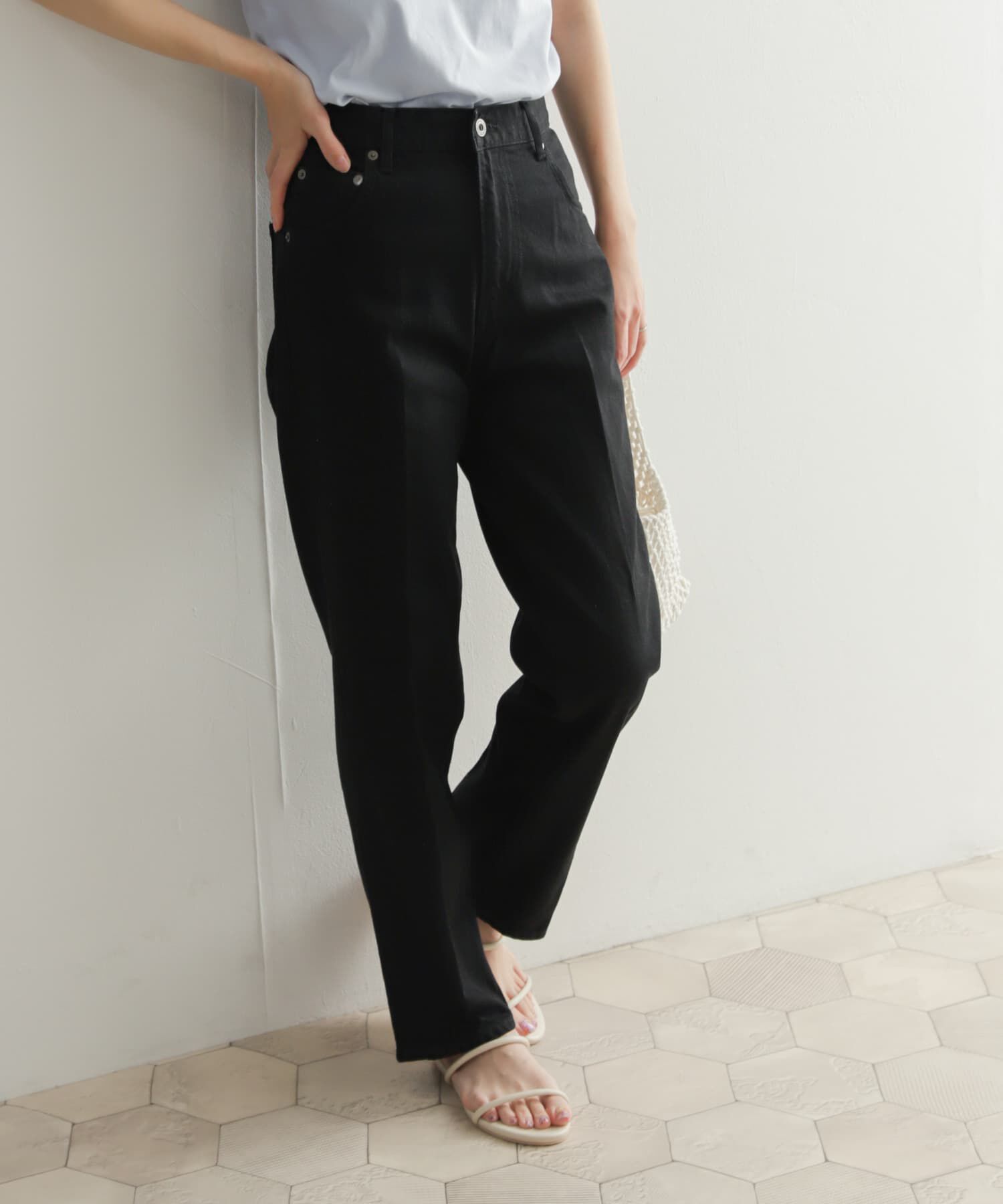 URBAN RESEARCH DOORS「ハイライズデニムパンツ」|デニム|