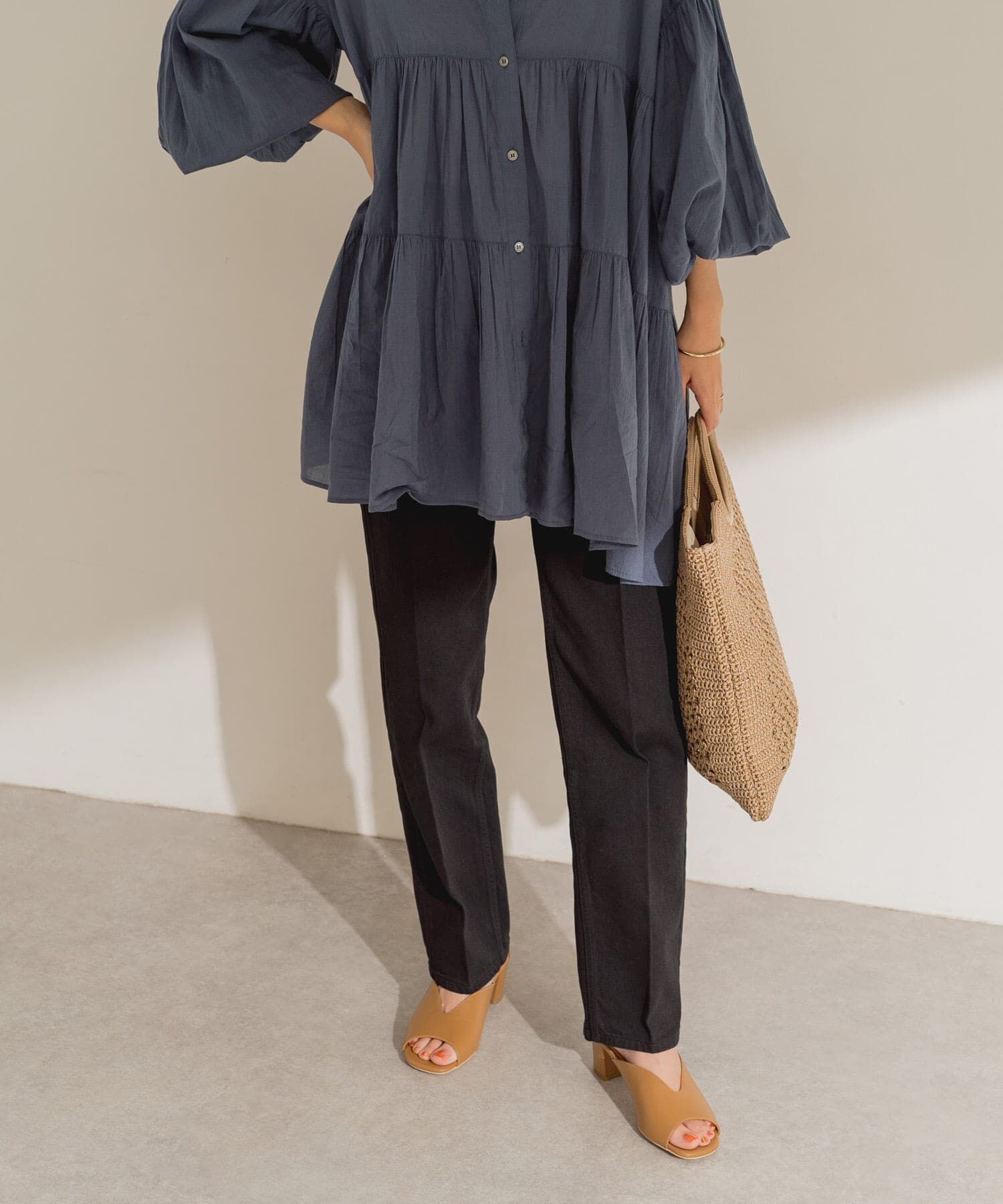 URBAN RESEARCH DOORS「ハイライズデニムパンツ」|デニム|