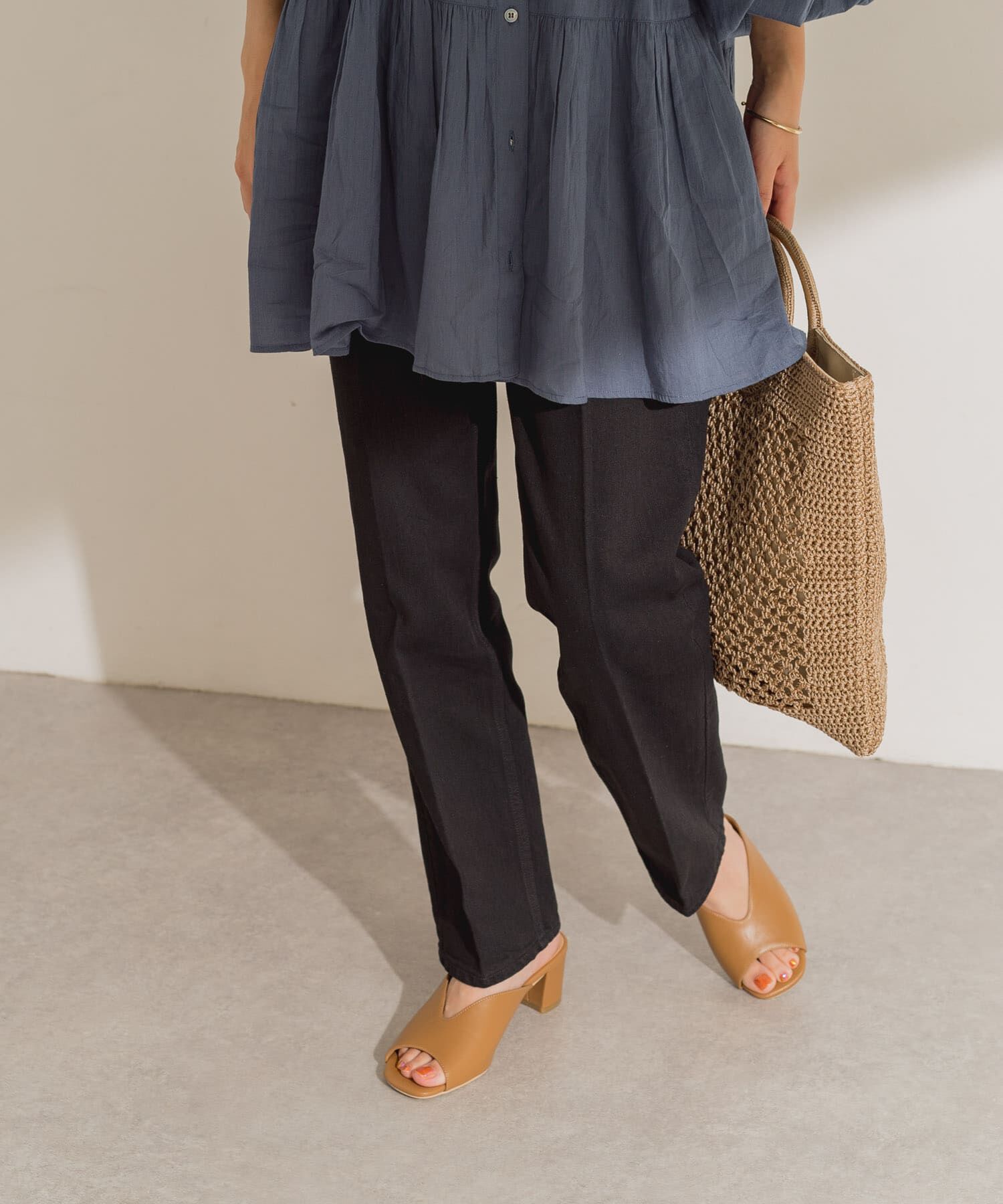 URBAN RESEARCH DOORS「ハイライズデニムパンツ」|デニム|