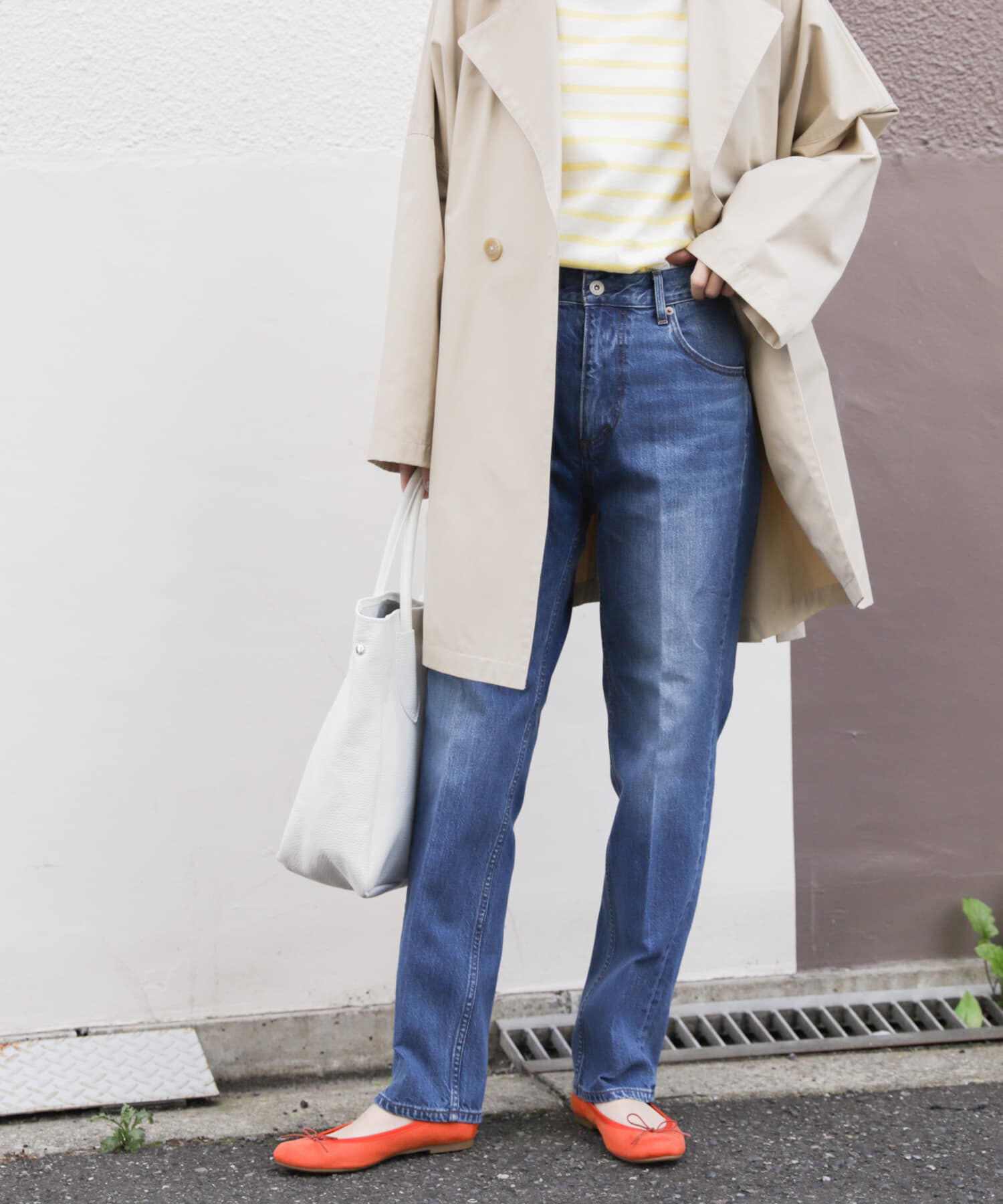 URBAN RESEARCH DOORS「ハイライズデニムパンツ」|デニム|