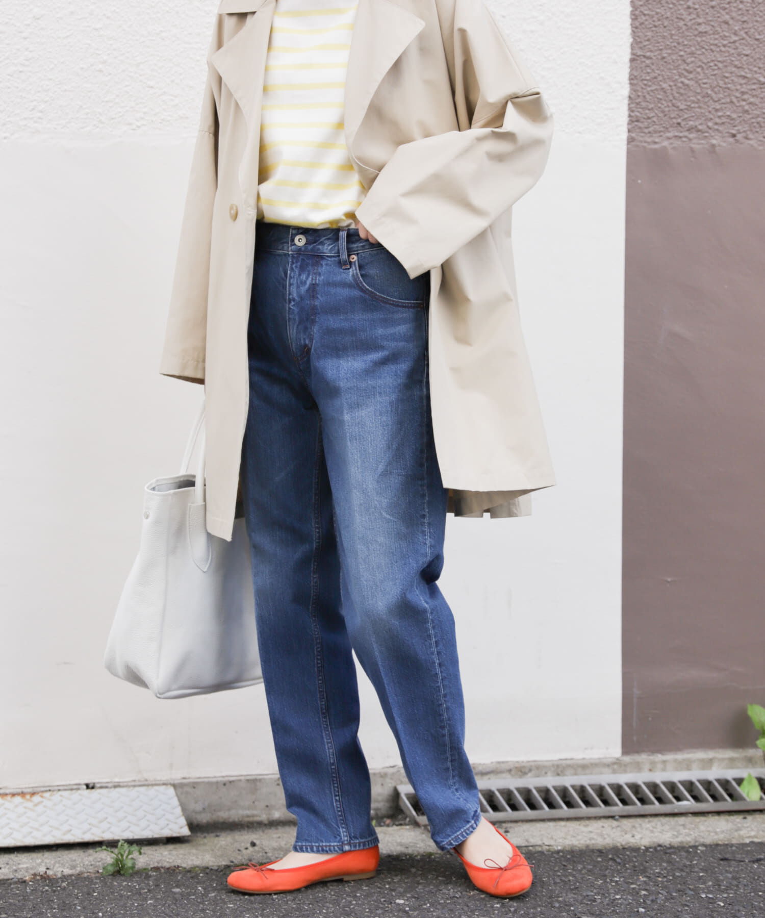 URBAN RESEARCH DOORS「ハイライズデニムパンツ」|デニム|