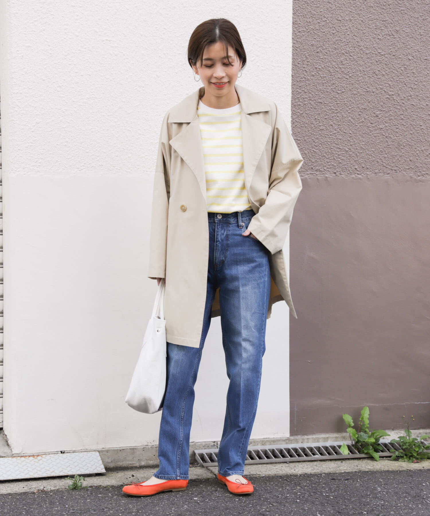 URBAN RESEARCH DOORS「ハイライズデニムパンツ」|デニム|