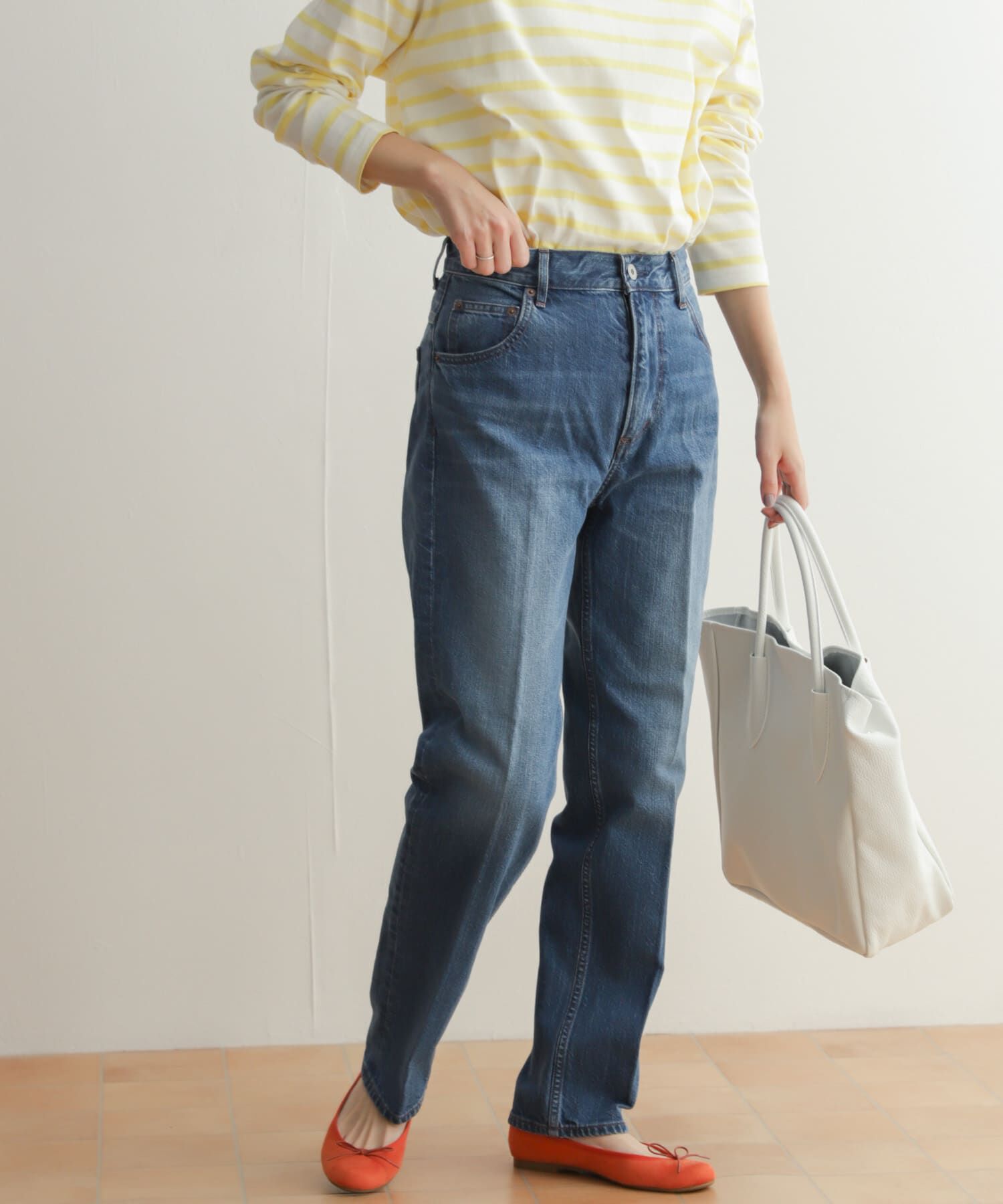 URBAN RESEARCH DOORS「ハイライズデニムパンツ」|デニム|