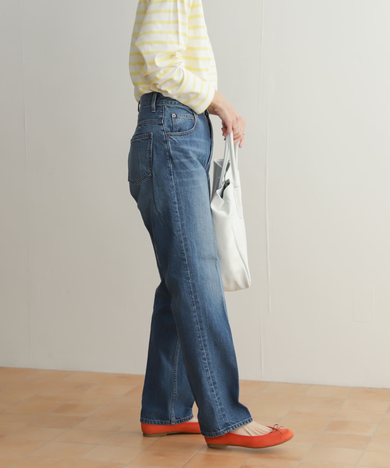 URBAN RESEARCH DOORS「ハイライズデニムパンツ」|デニム|