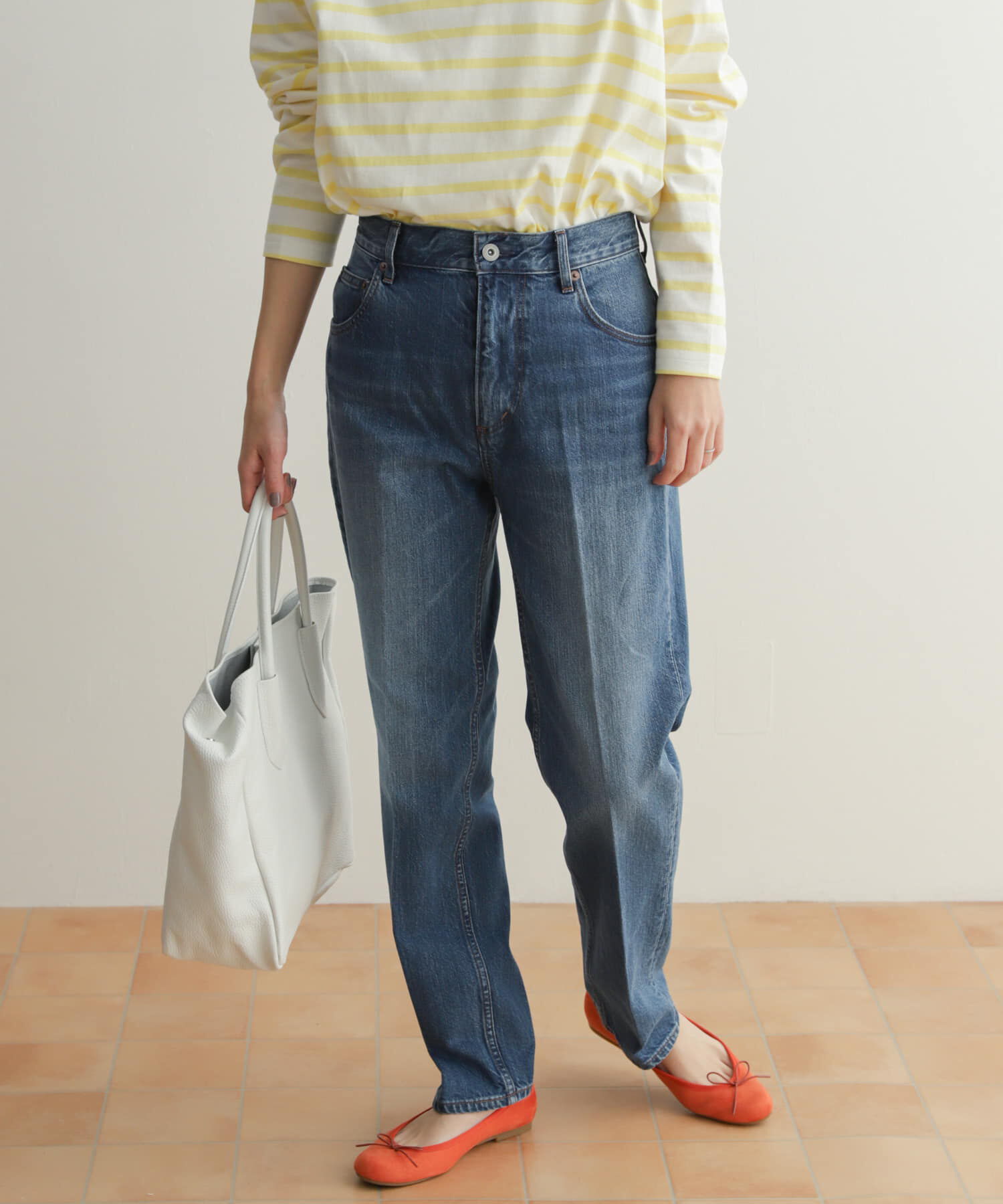 URBAN RESEARCH DOORS「ハイライズデニムパンツ」|デニム|