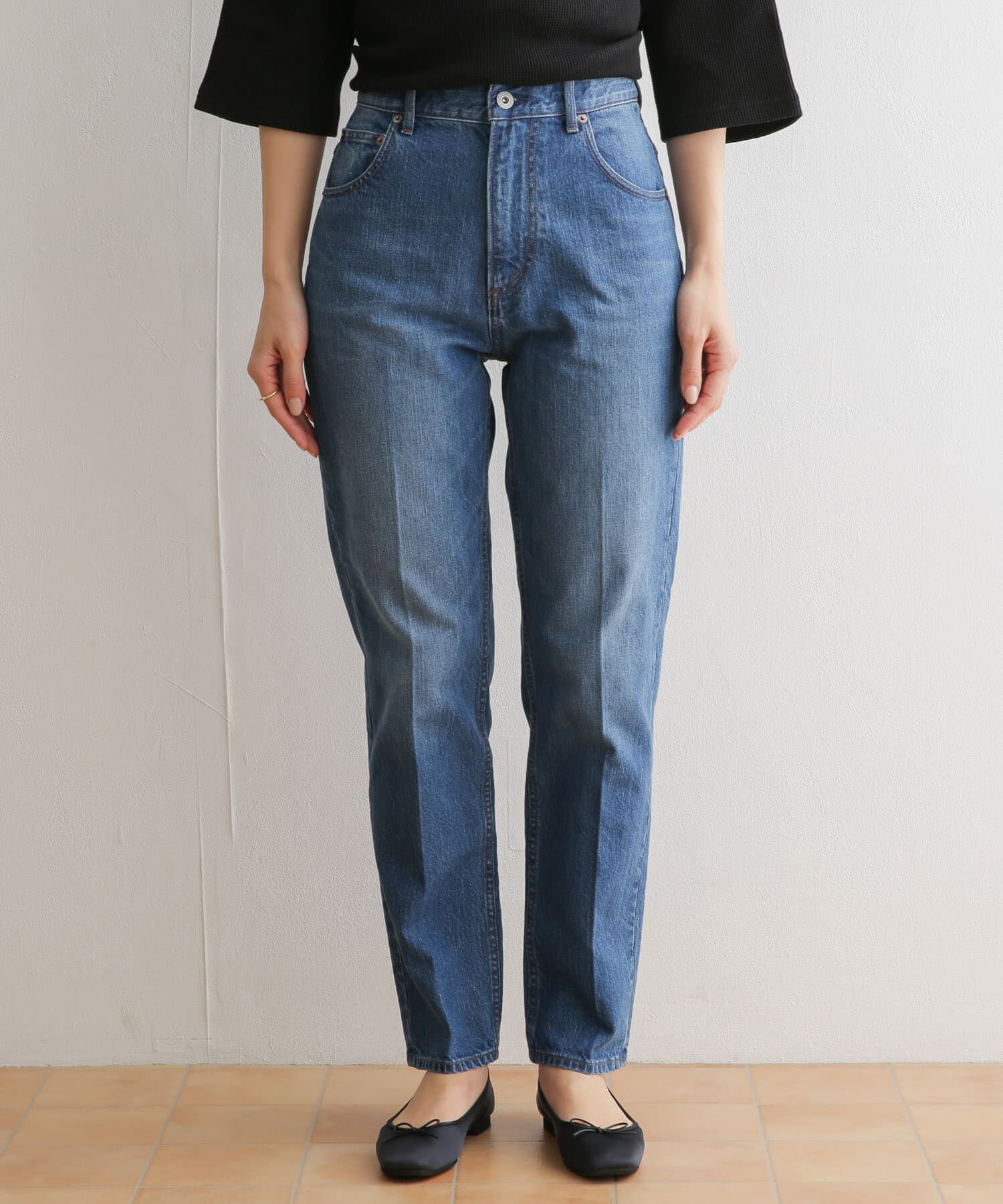 URBAN RESEARCH DOORS「ハイライズデニムパンツ」|デニム|