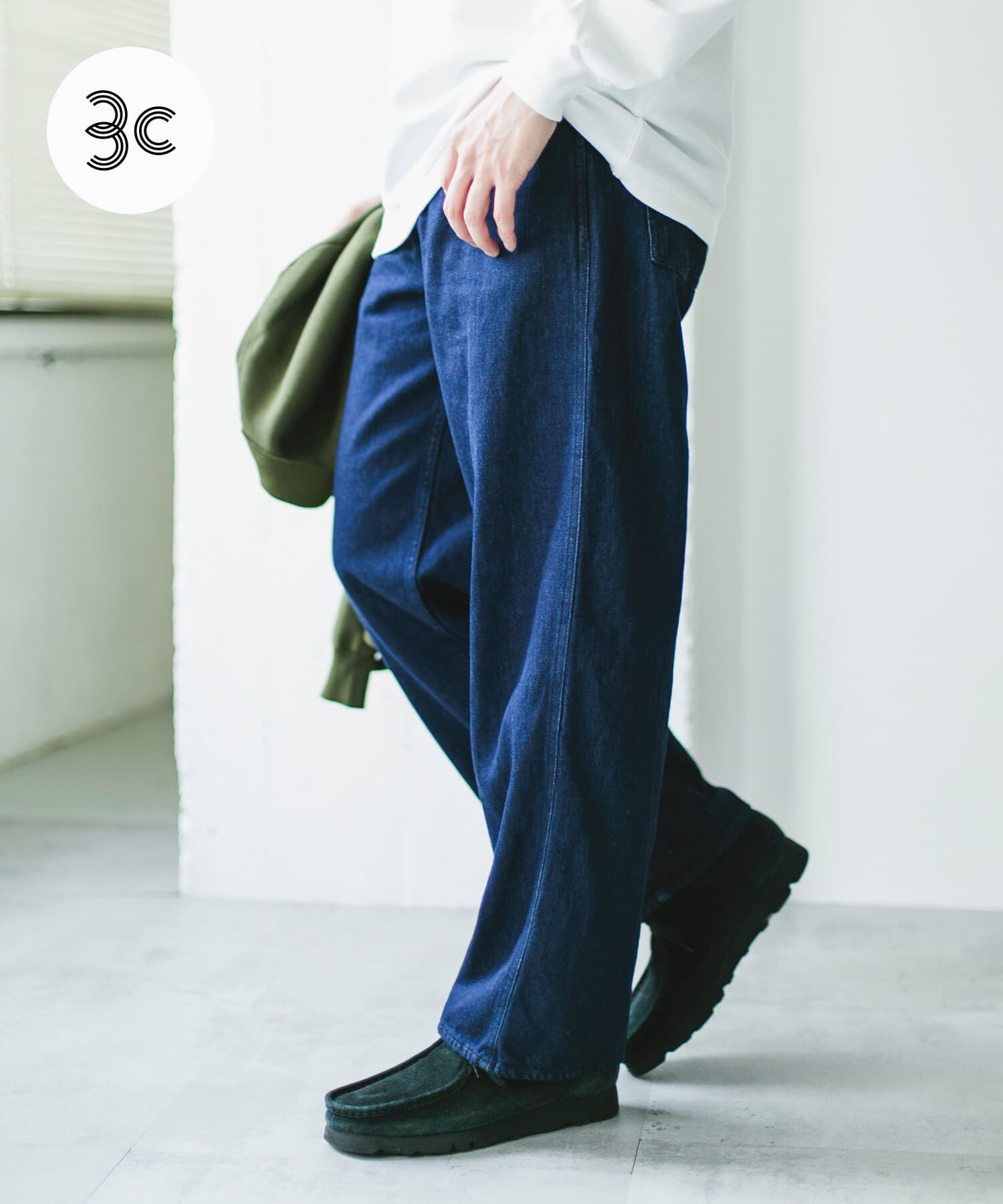 URBAN RESEARCH DOORS「Denim Work Pants」|デニム|ワンウォッシュ