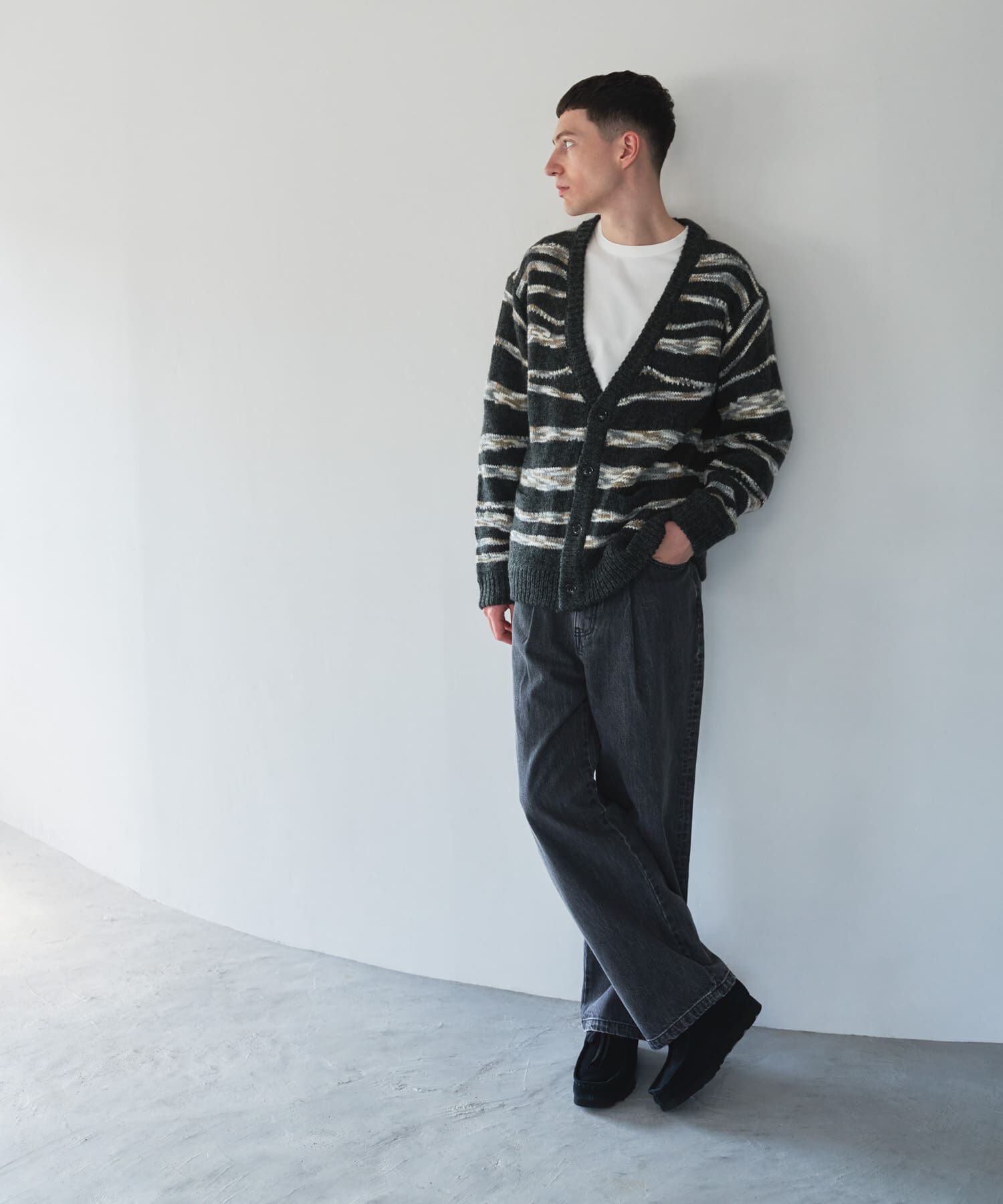 Sonny Label 「タックワイドデニムパンツ」|デニム|