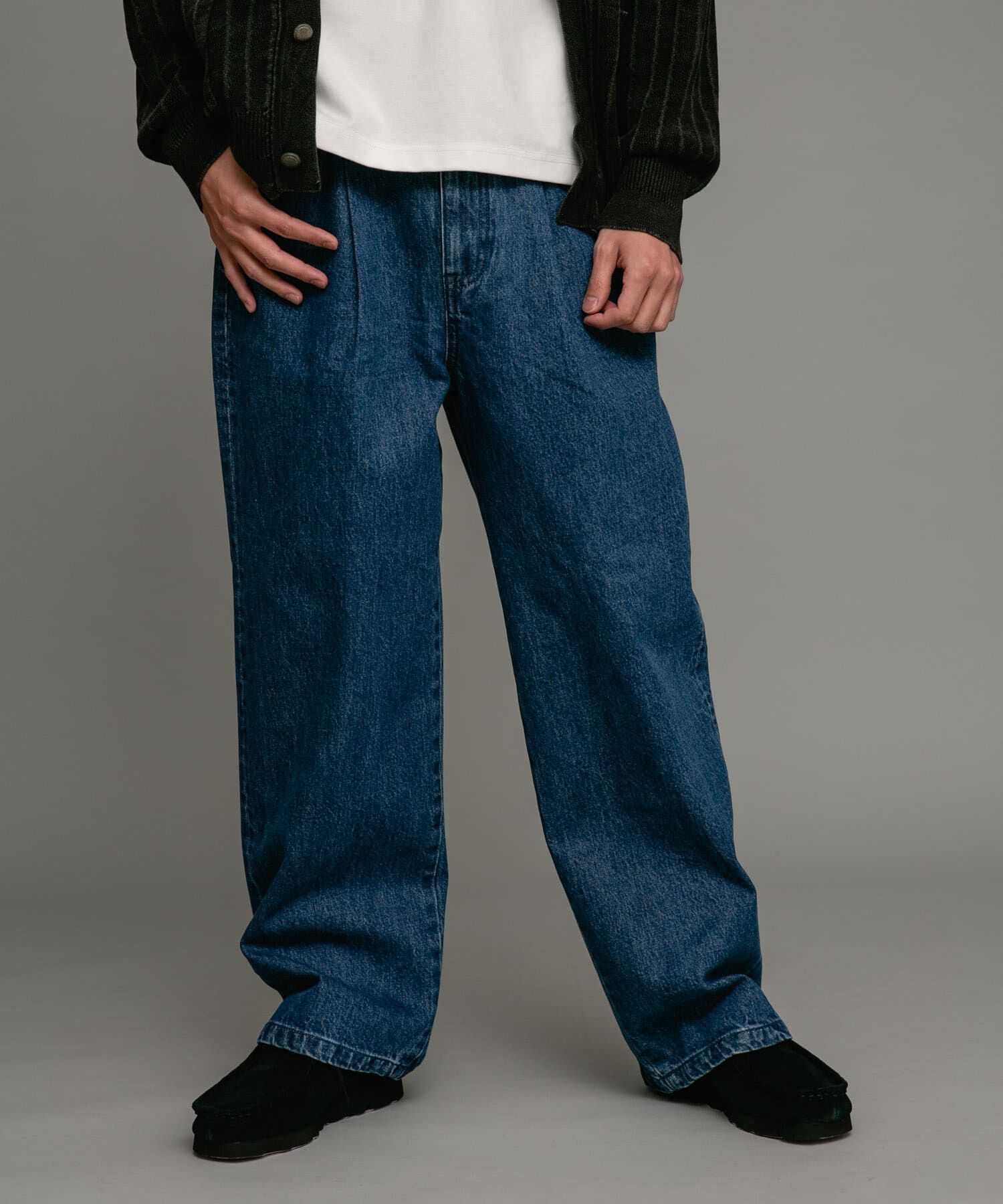 Sonny Label 「タックワイドデニムパンツ」|デニム|