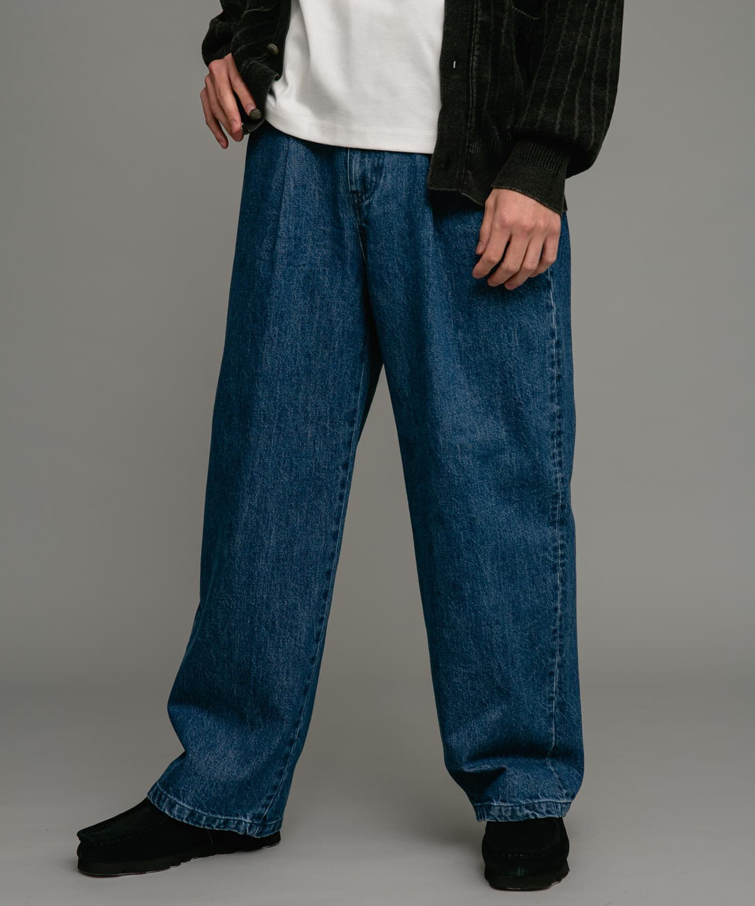 Sonny Label 「タックワイドデニムパンツ」|デニム|