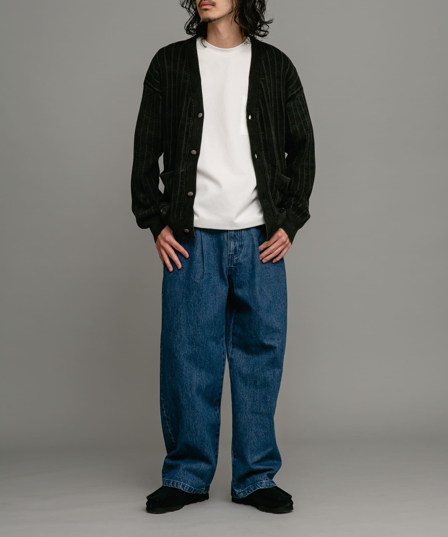 Sonny Label 「タックワイドデニムパンツ」|デニム|