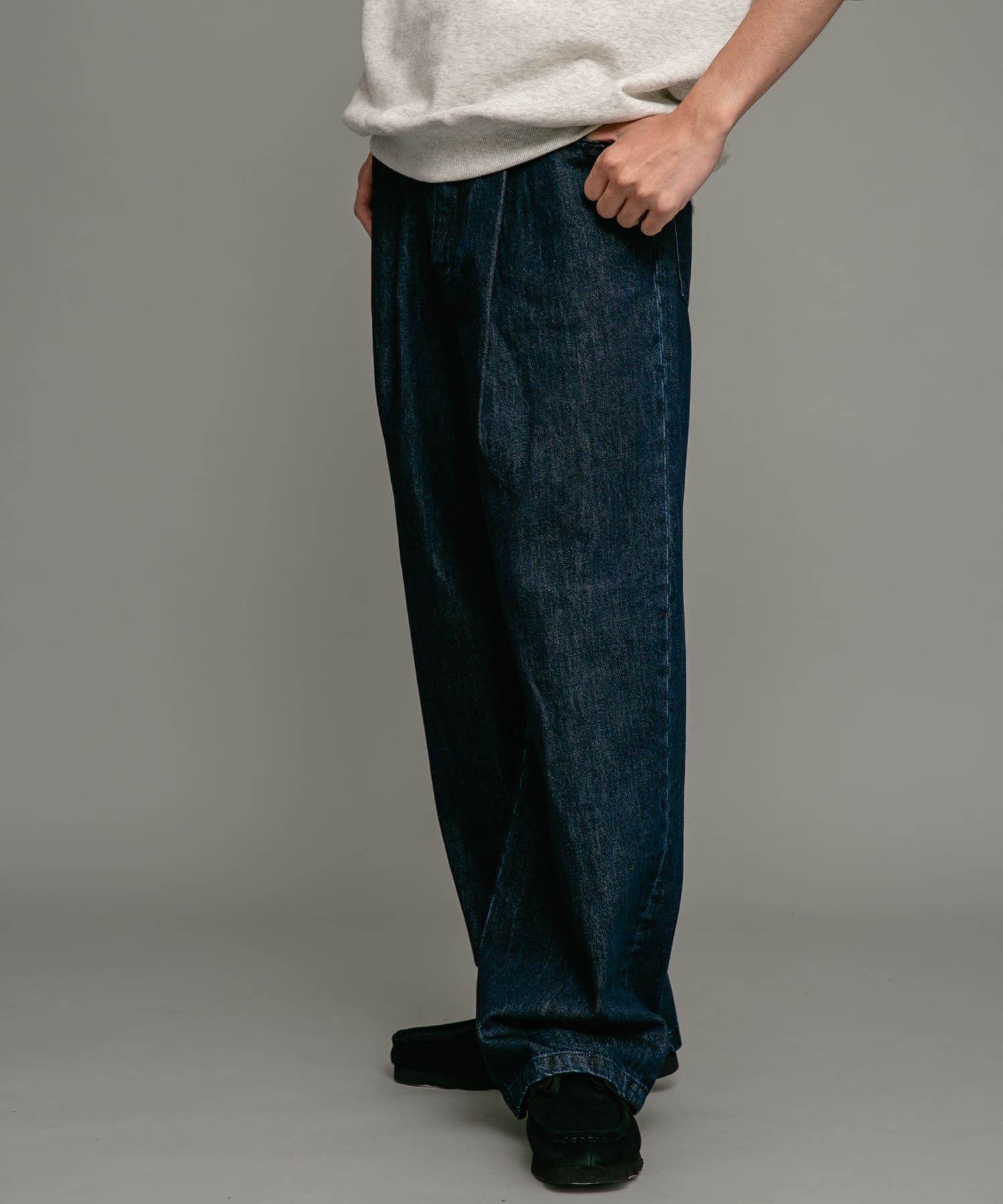 Sonny Label 「タックワイドデニムパンツ」|デニム|