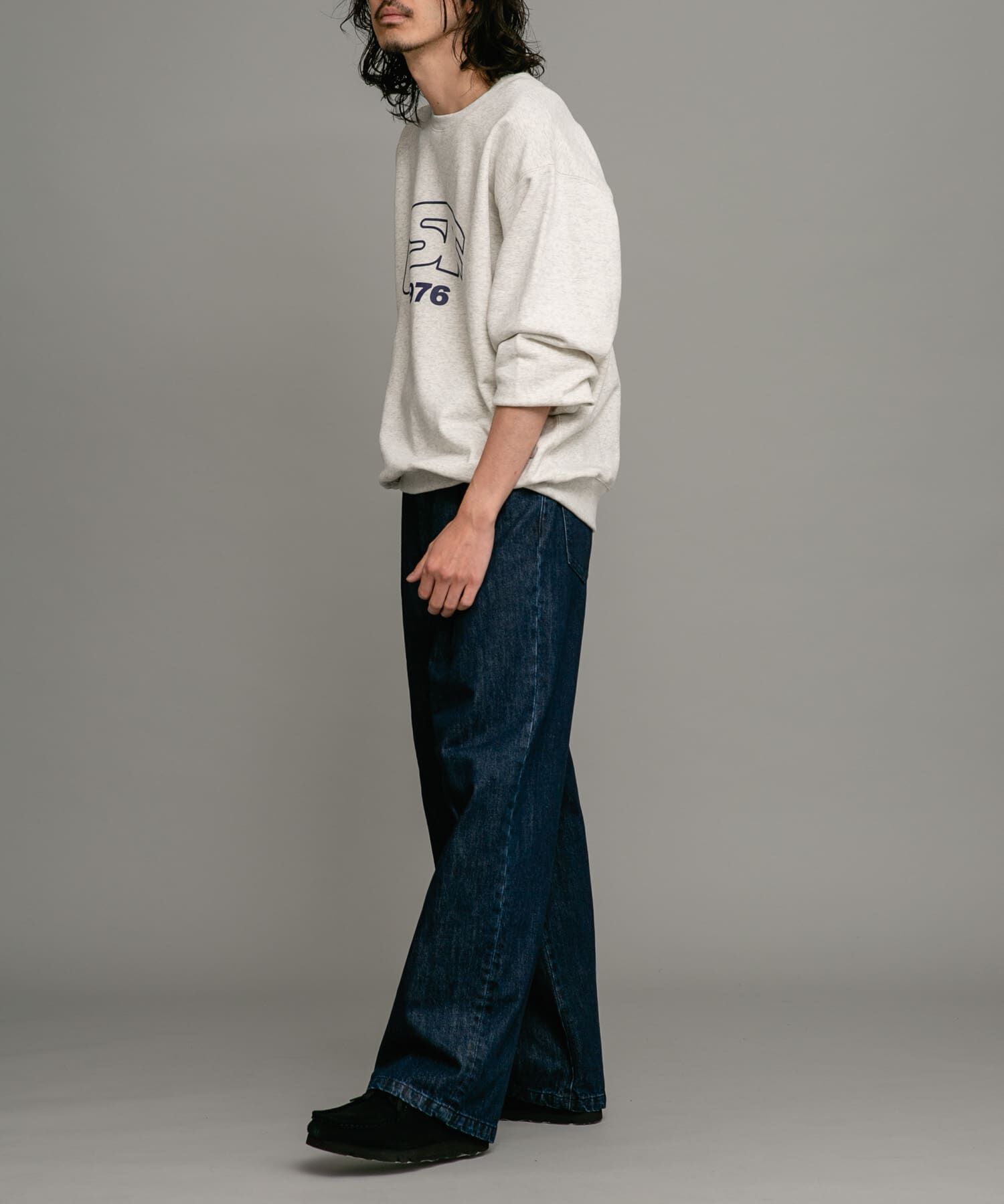 Sonny Label 「タックワイドデニムパンツ」|デニム|