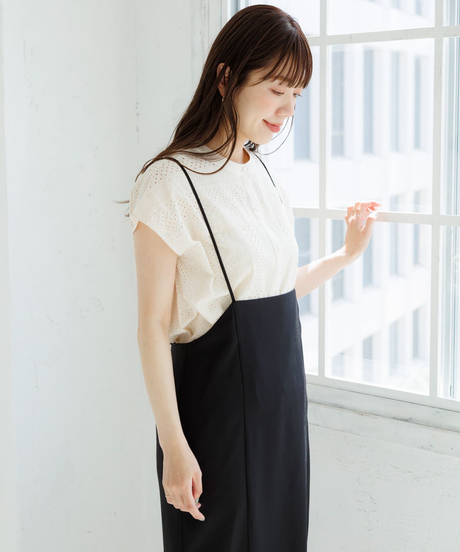 Sonny Label 「『WEB/一部店舗限定』ナローサスペンダースカート」|スカート|