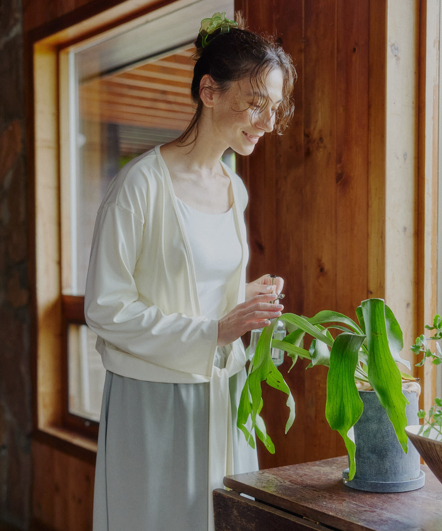 URBAN RESEARCH「『UR TECH』カップ付きキャミソール」|キャミソール|