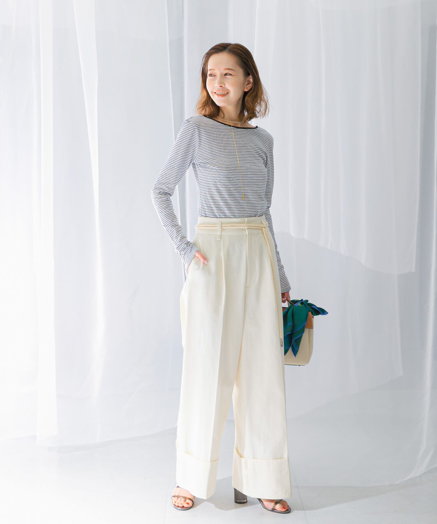 URBAN RESEARCH ROSSO「ベルト付ロールアップパンツ」|その他|