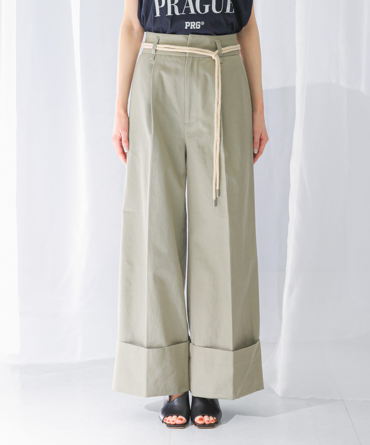 URBAN RESEARCH ROSSO「ベルト付ロールアップパンツ」|その他|