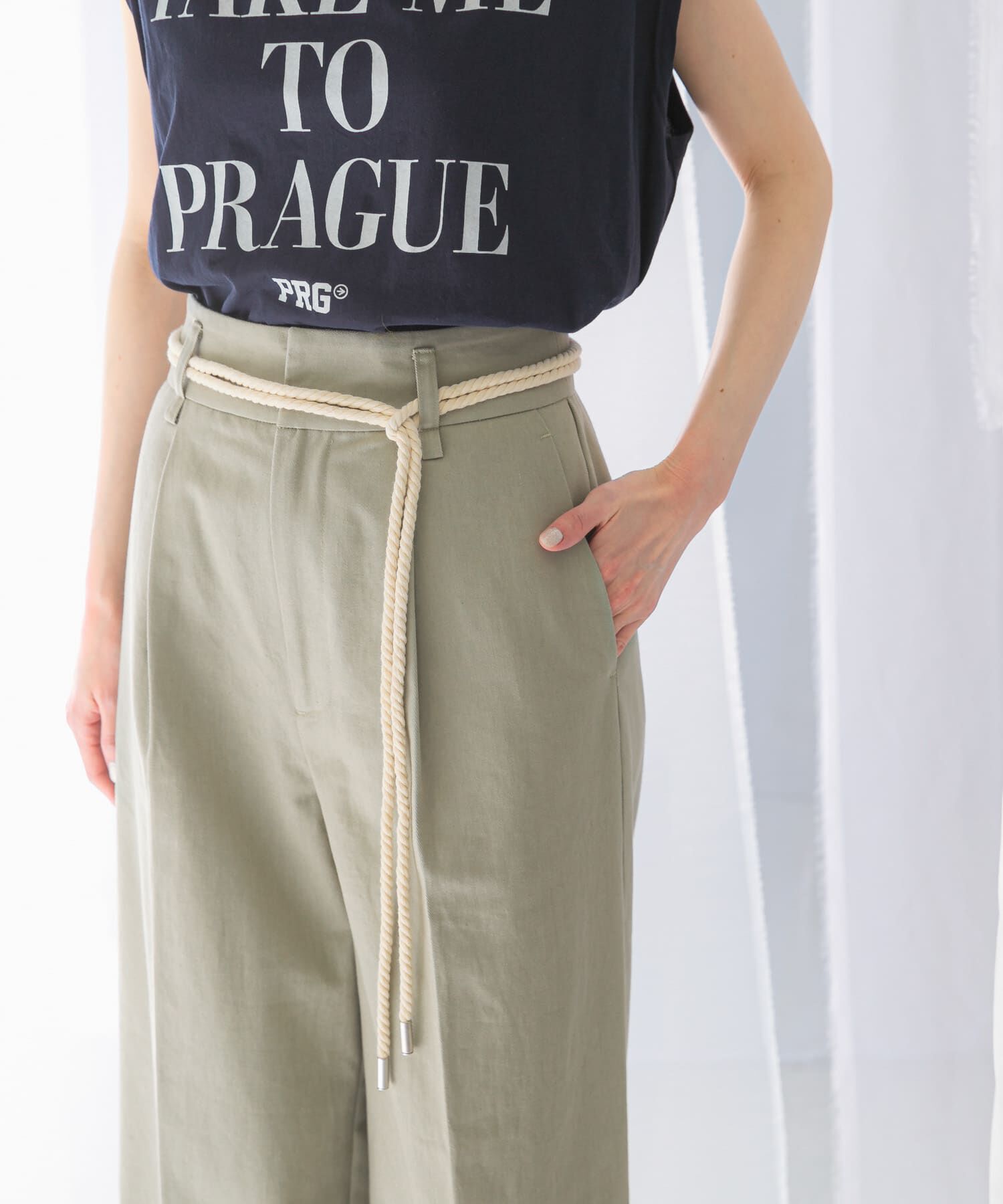 URBAN RESEARCH ROSSO「ベルト付ロールアップパンツ」|その他|