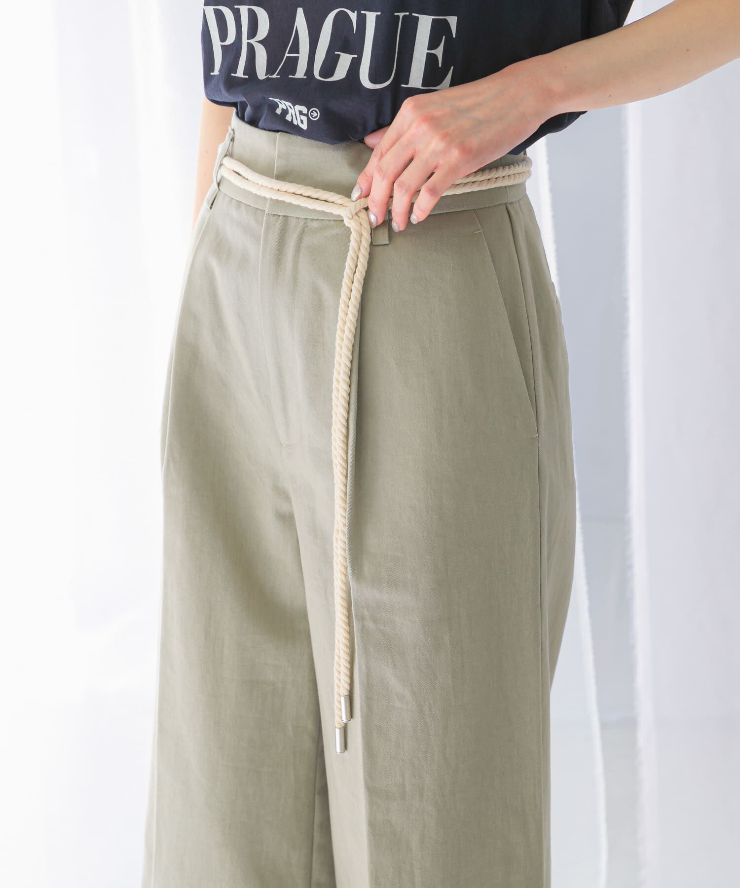 URBAN RESEARCH ROSSO「ベルト付ロールアップパンツ」|その他|