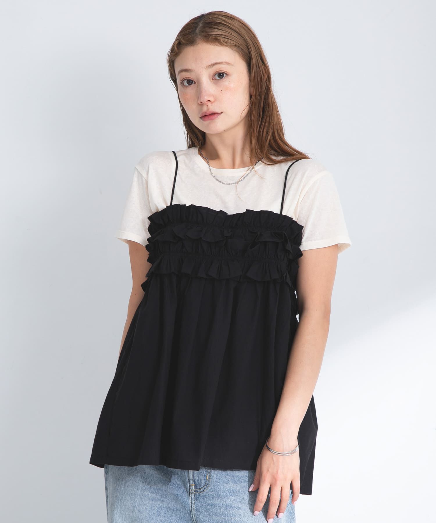 Sonny Label 「コットンフリルキャミソール」|キャミソール|