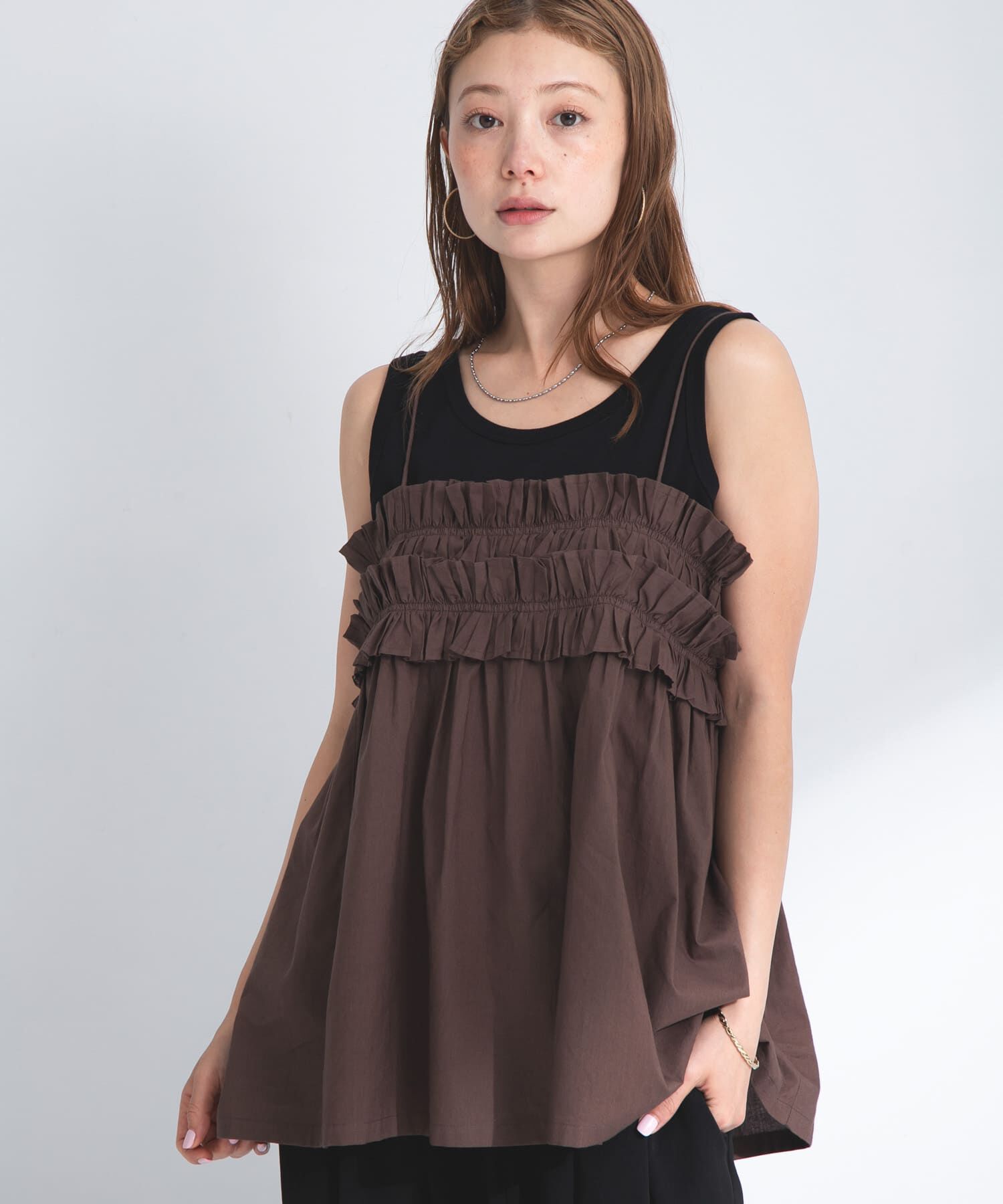 Sonny Label 「コットンフリルキャミソール」|キャミソール|