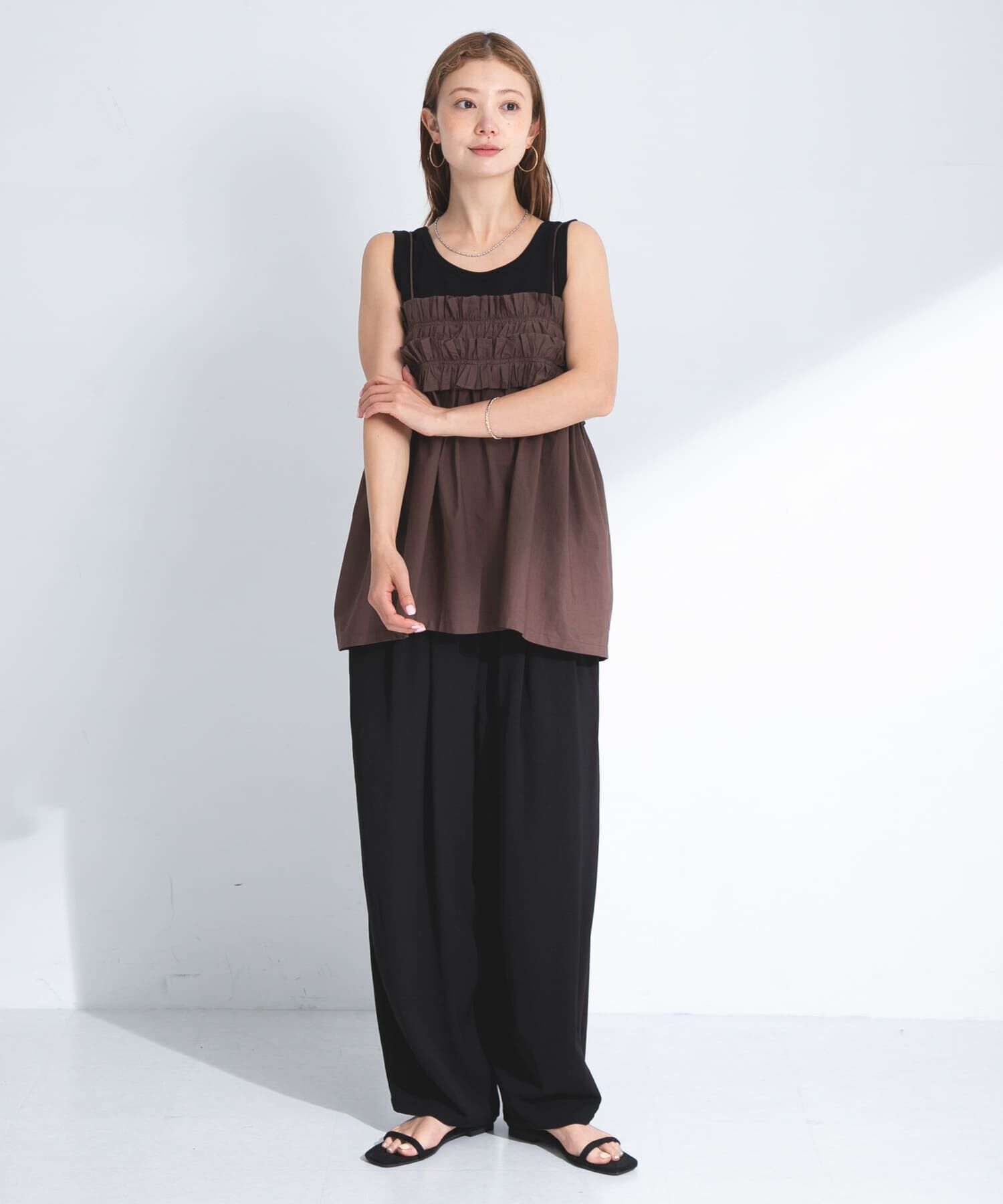 Sonny Label 「コットンフリルキャミソール」|キャミソール|