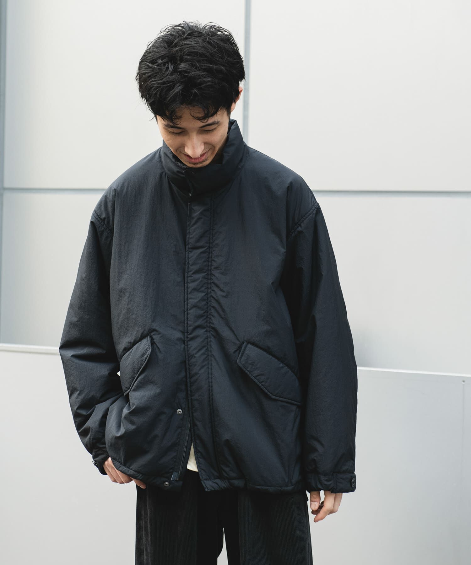 URBAN RESEARCH DOORS「中綿ショートモッズコート」|ミリタリー・モッズコート|