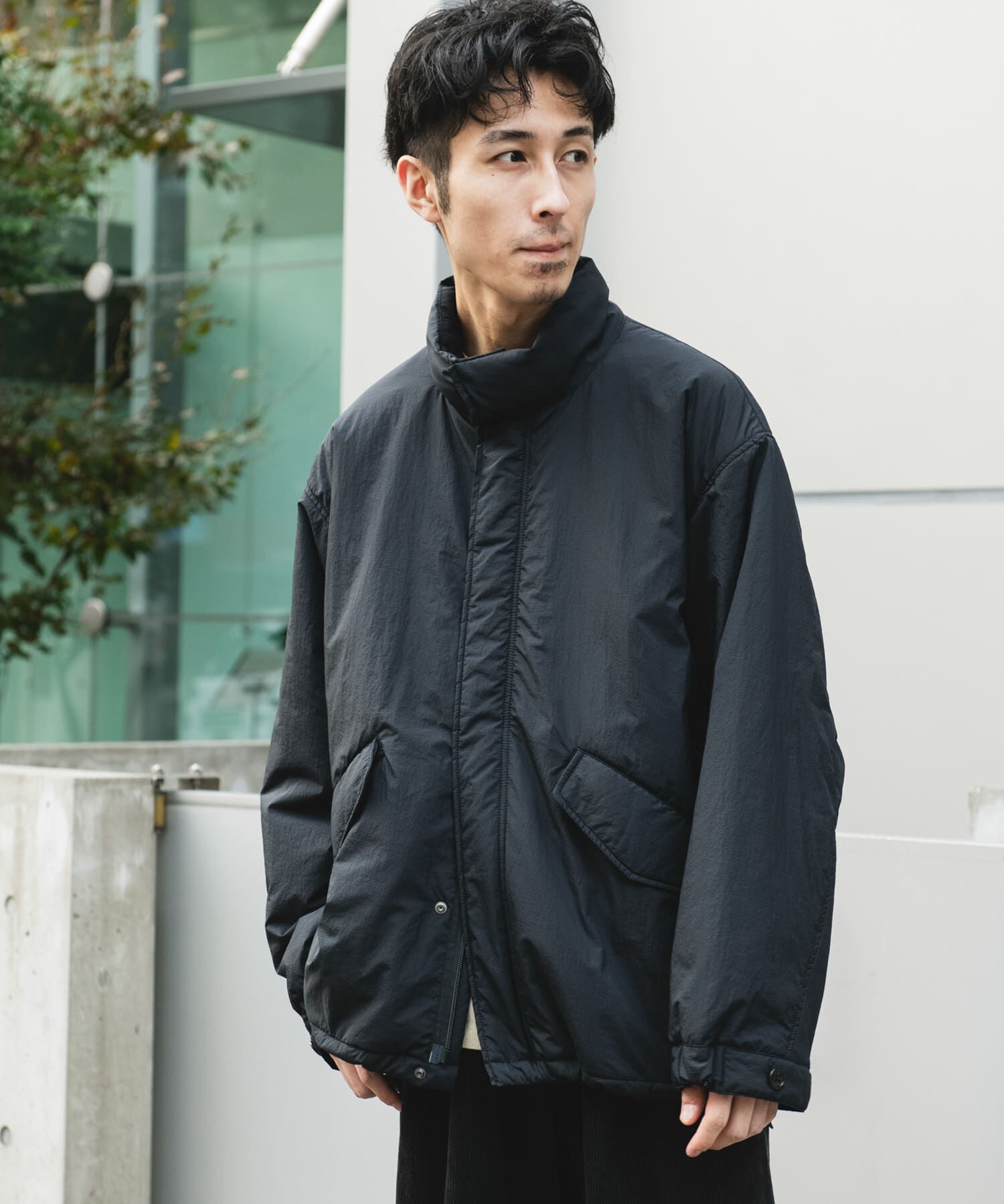 URBAN RESEARCH DOORS「中綿ショートモッズコート」|ミリタリー・モッズコート|