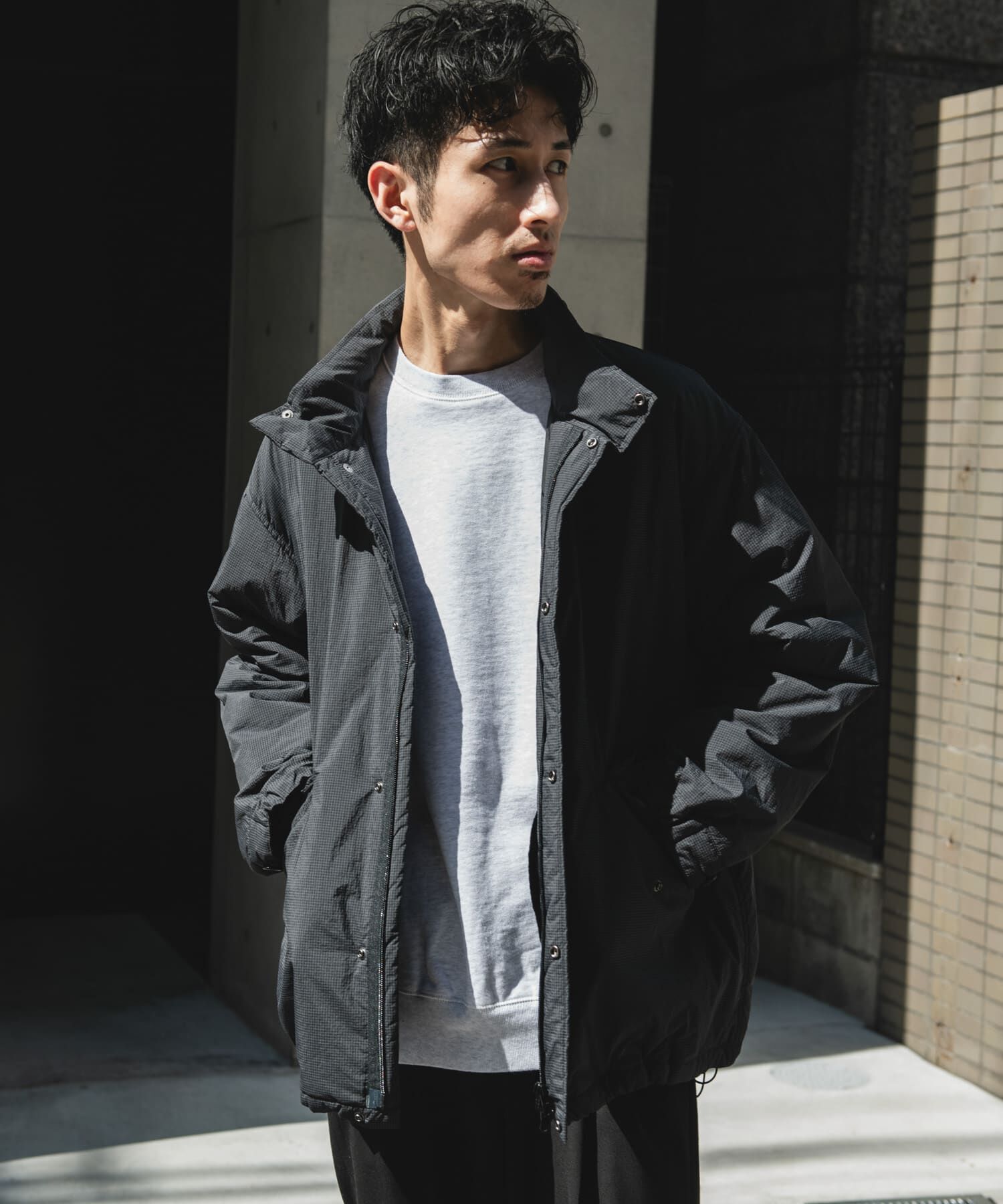 URBAN RESEARCH DOORS「中綿ショートモッズコート」|ミリタリー・モッズコート|