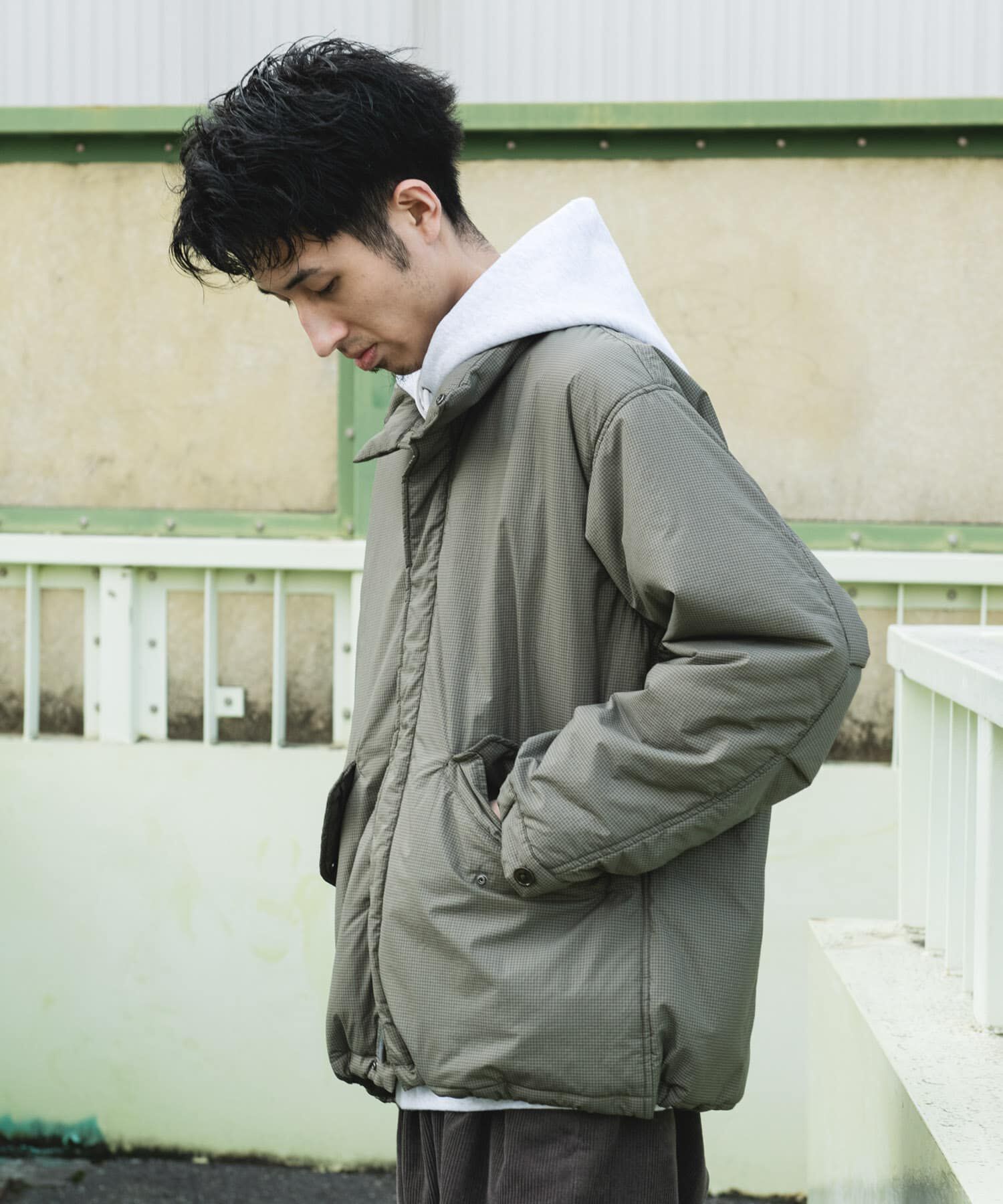 URBAN RESEARCH DOORS「中綿ショートモッズコート」|ミリタリー・モッズコート|