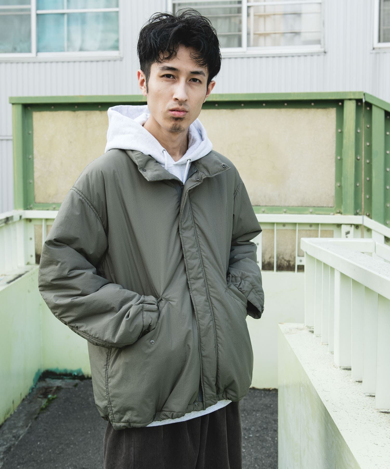 URBAN RESEARCH DOORS「中綿ショートモッズコート」|ミリタリー・モッズコート|