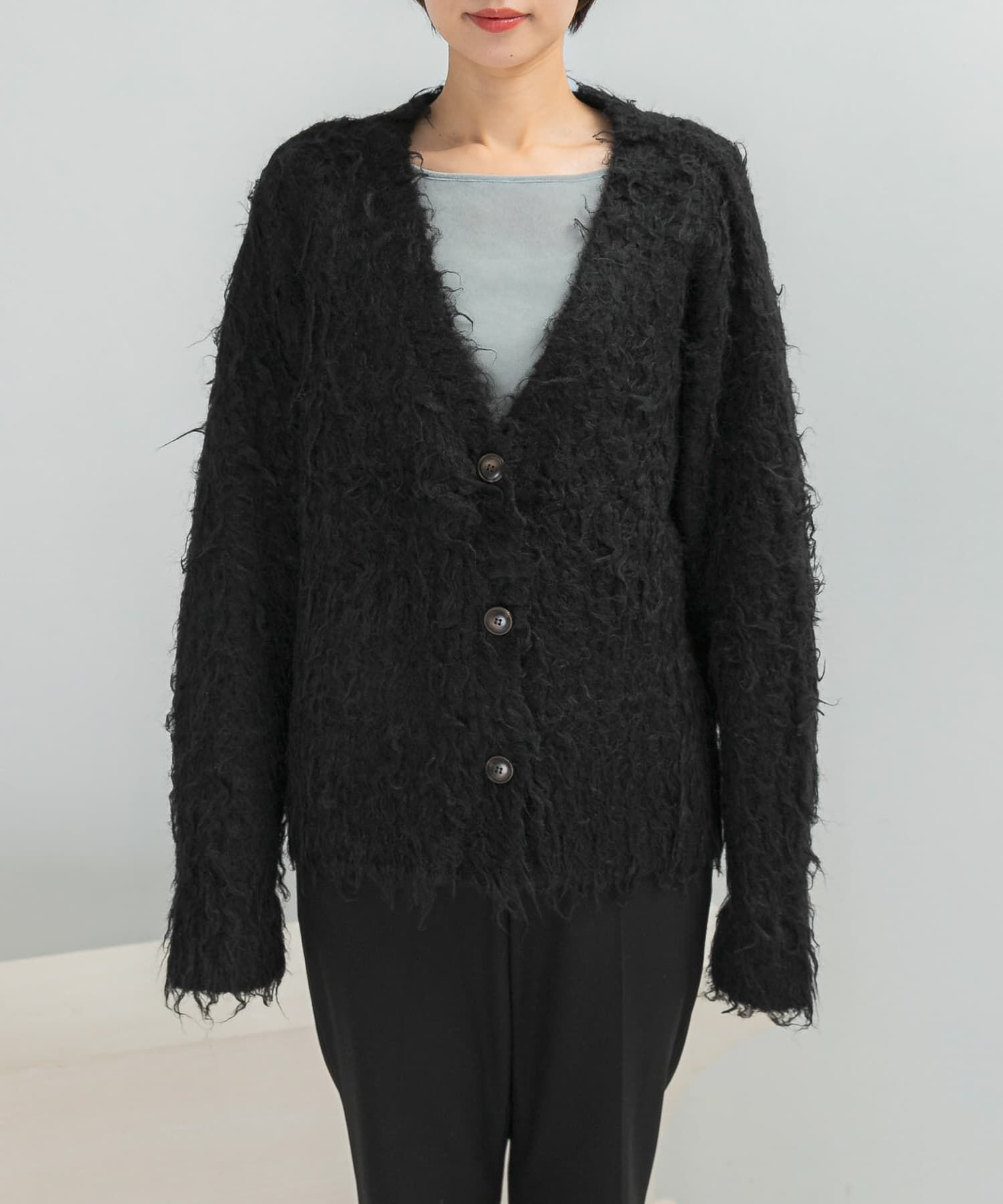 URBAN RESEARCH ROSSO「Mewl　ファーカーディガン」|カーディガン|