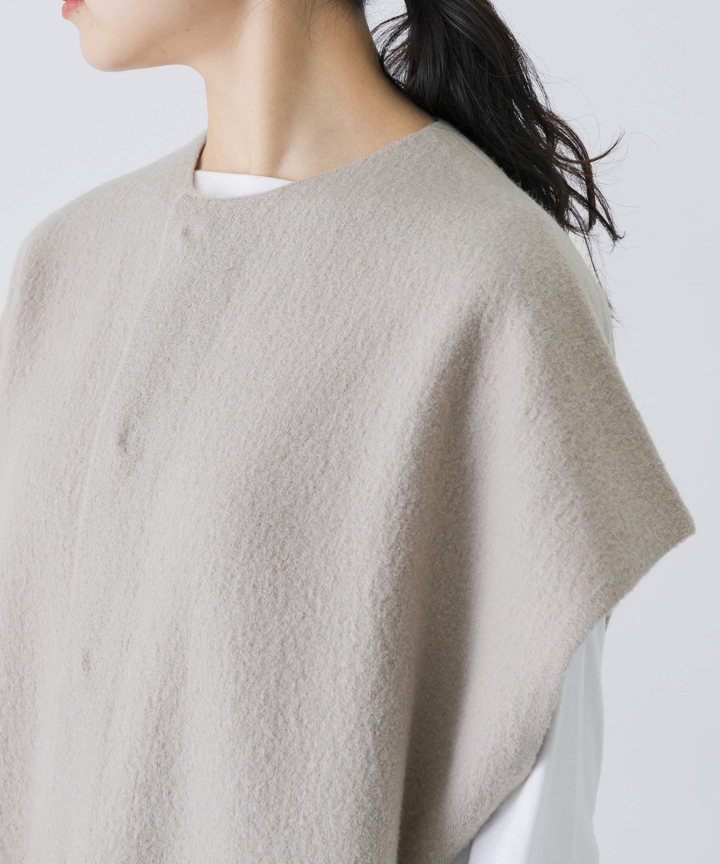 かぐれ「圧縮ウールフレンチロングジレ」|ベスト・ジレ|