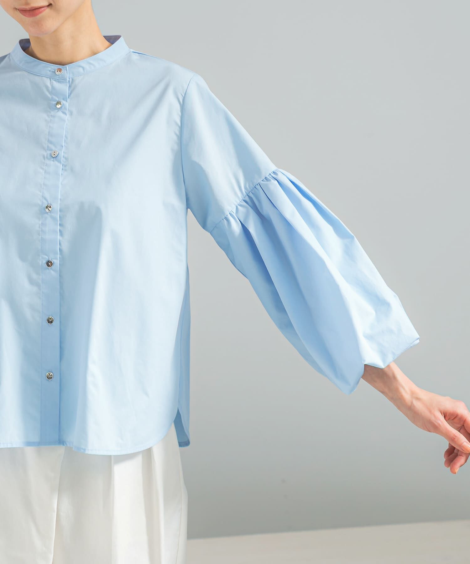 URBAN RESEARCH ROSSO「ボリュームスリーブシャツブラウス」|シャツ・ブラウス|