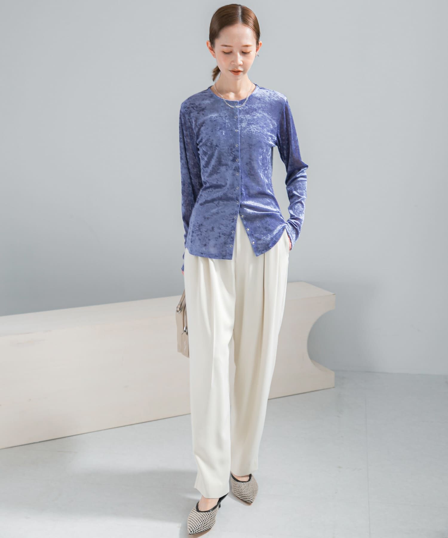 URBAN RESEARCH ROSSO「ジョーゼットタックテーパードパンツ」|その他|