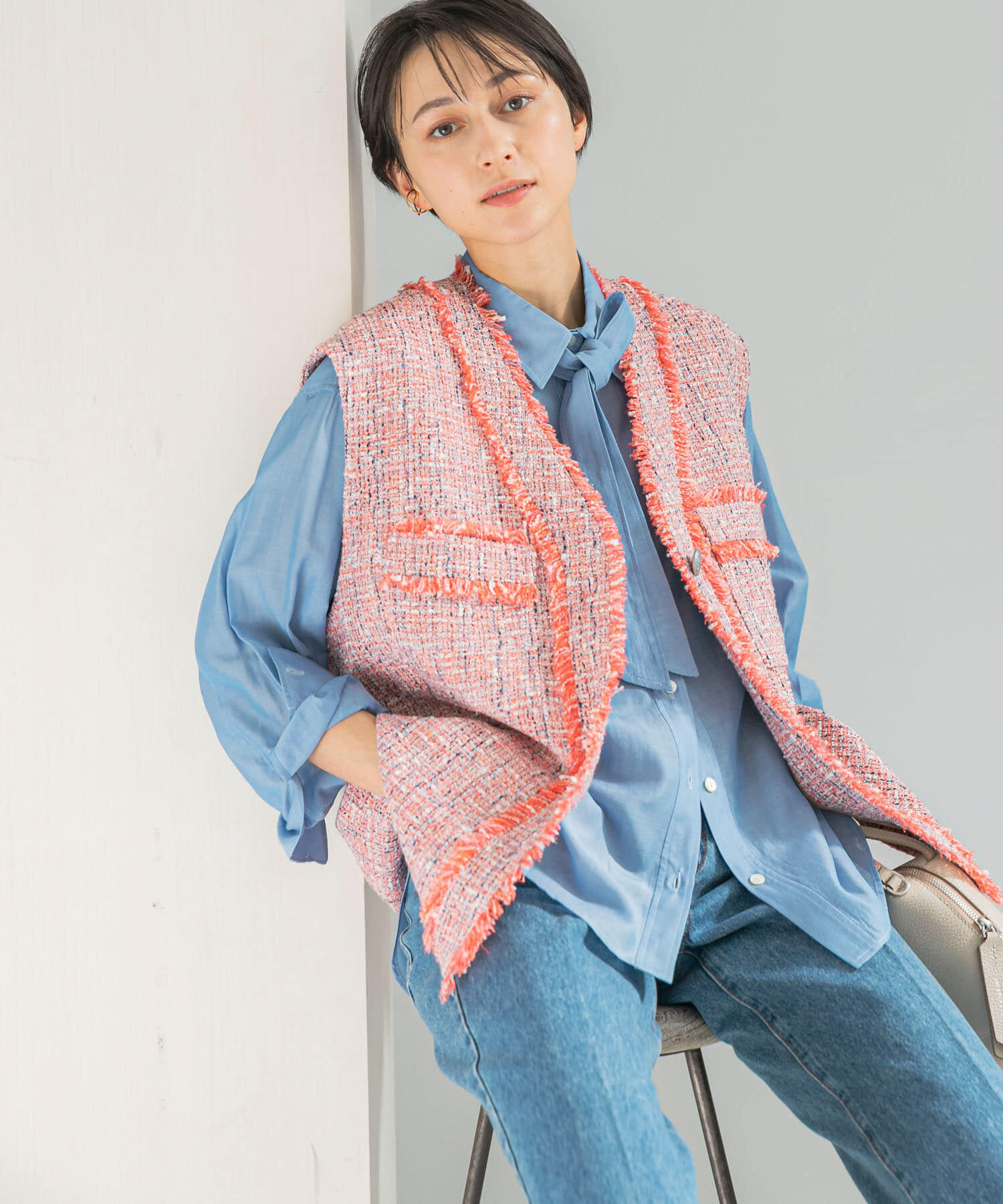 URBAN RESEARCH ROSSO「ツイードオーバージレ」|ベスト・ジレ|