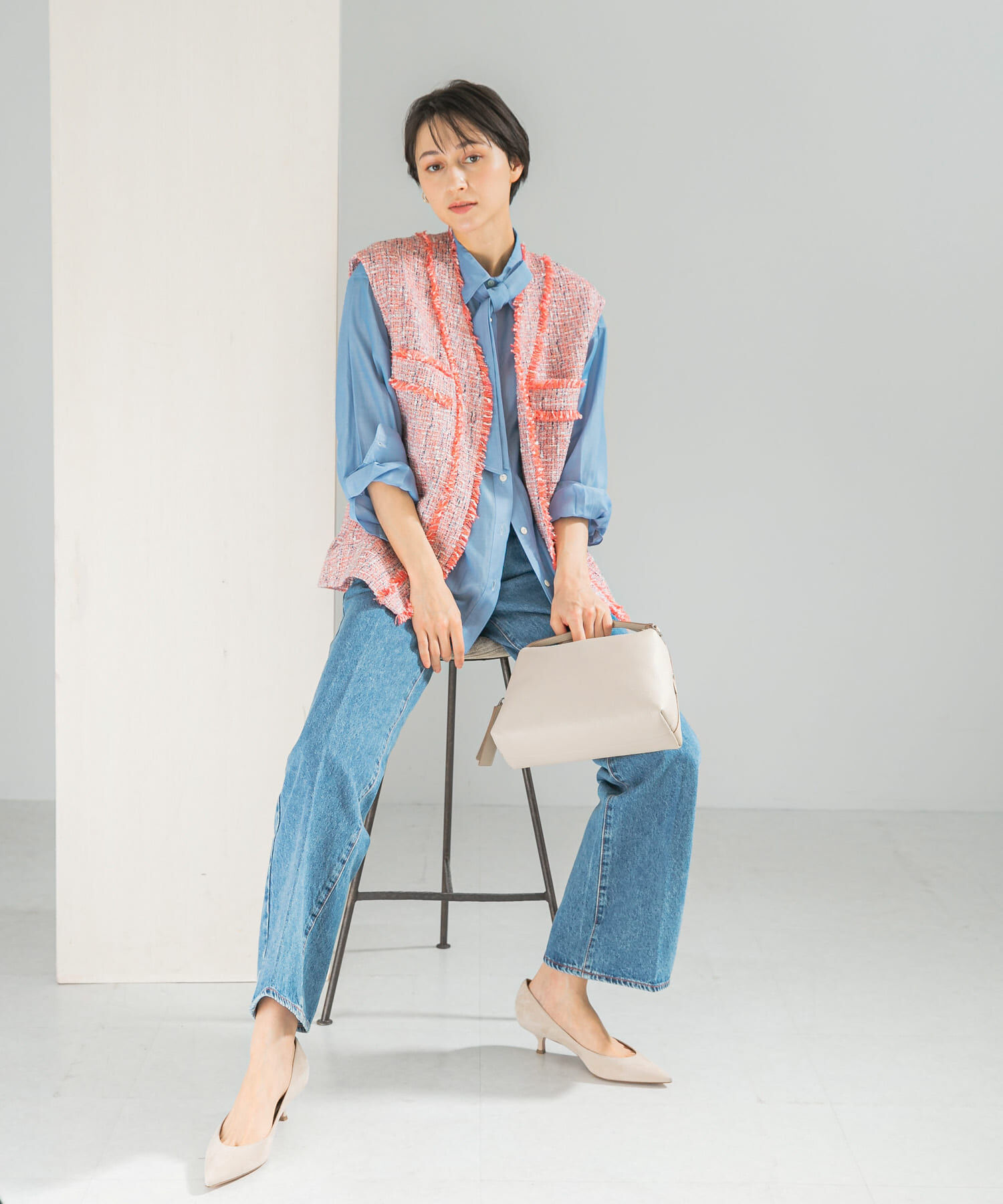 URBAN RESEARCH ROSSO「ツイードオーバージレ」|ベスト・ジレ|