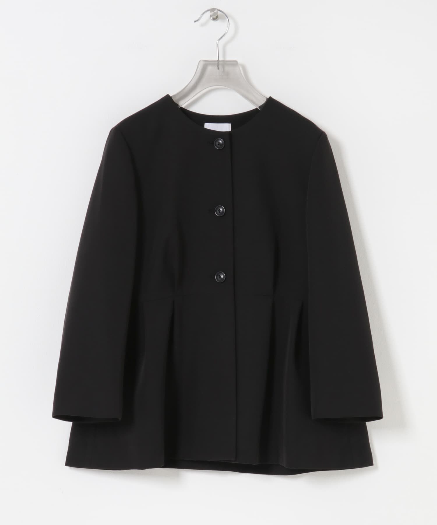 URBAN RESEARCH「ノーカラーペプラムジャケット」|ノーカラージャケット|