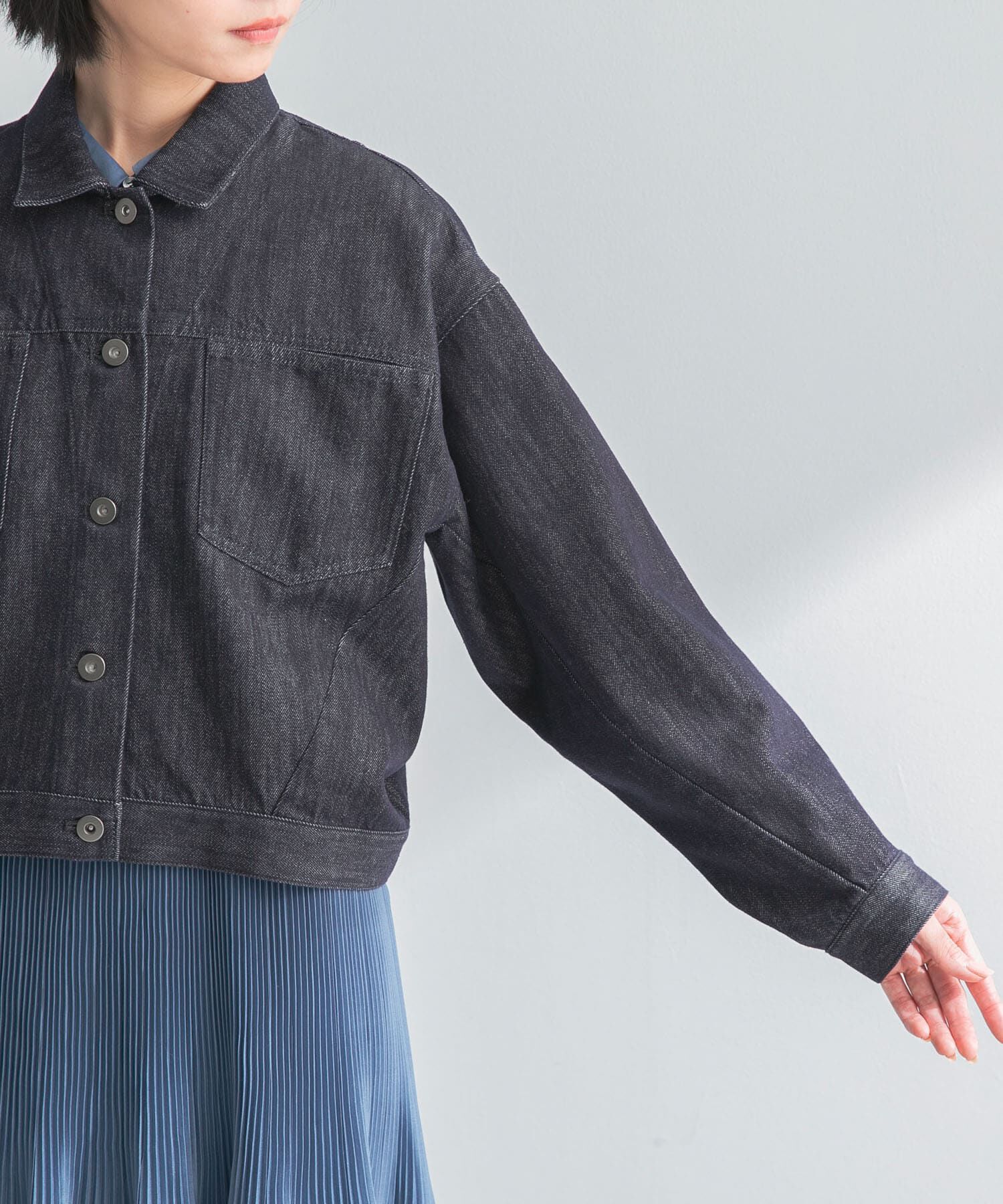 URBAN RESEARCH ROSSO「デニムドルマンジャケット」|デニムジャケット|