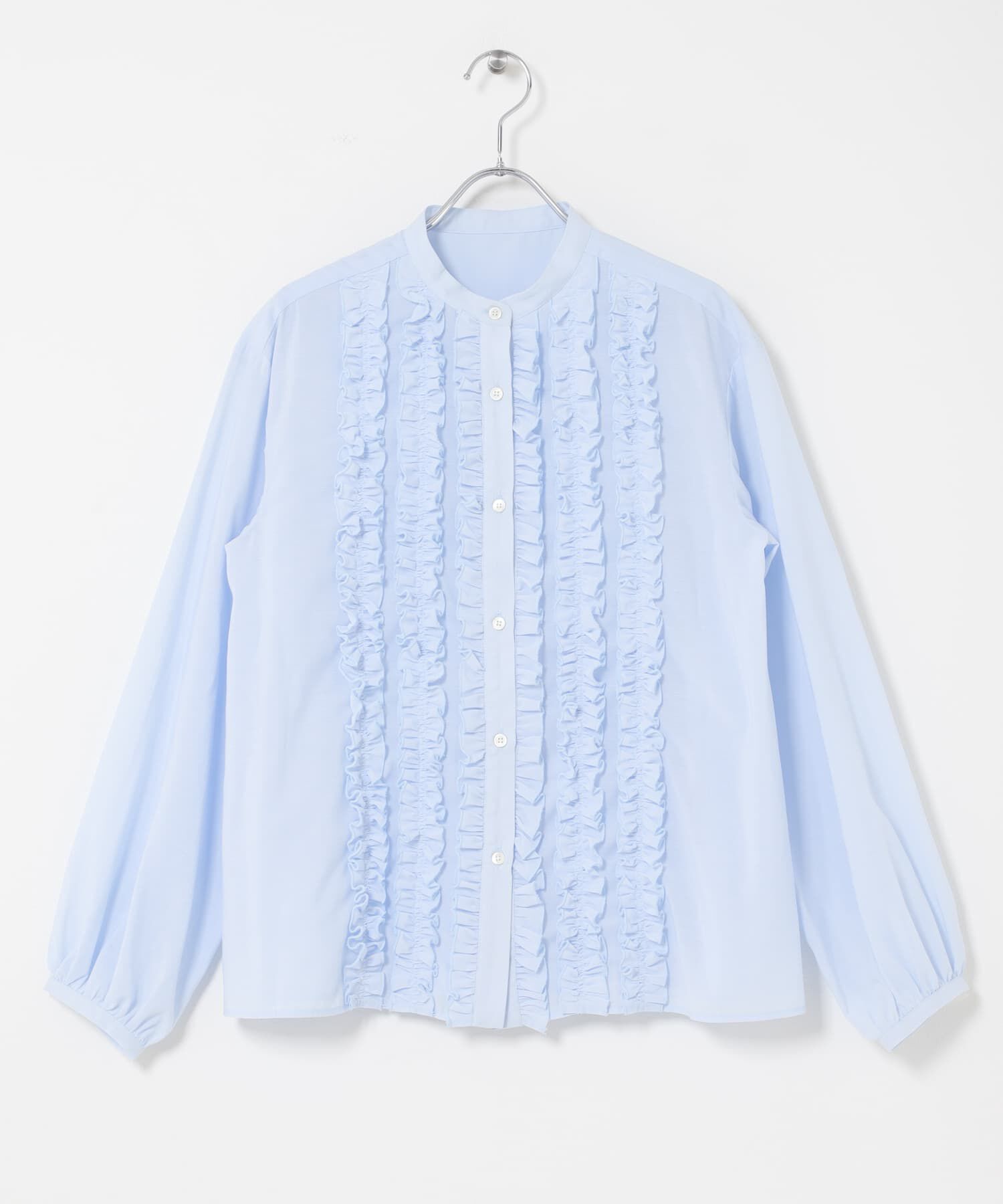 URBAN RESEARCH ROSSO「『WEB限定』フロントフリルデザインブラウス」|シャツ・ブラウス|